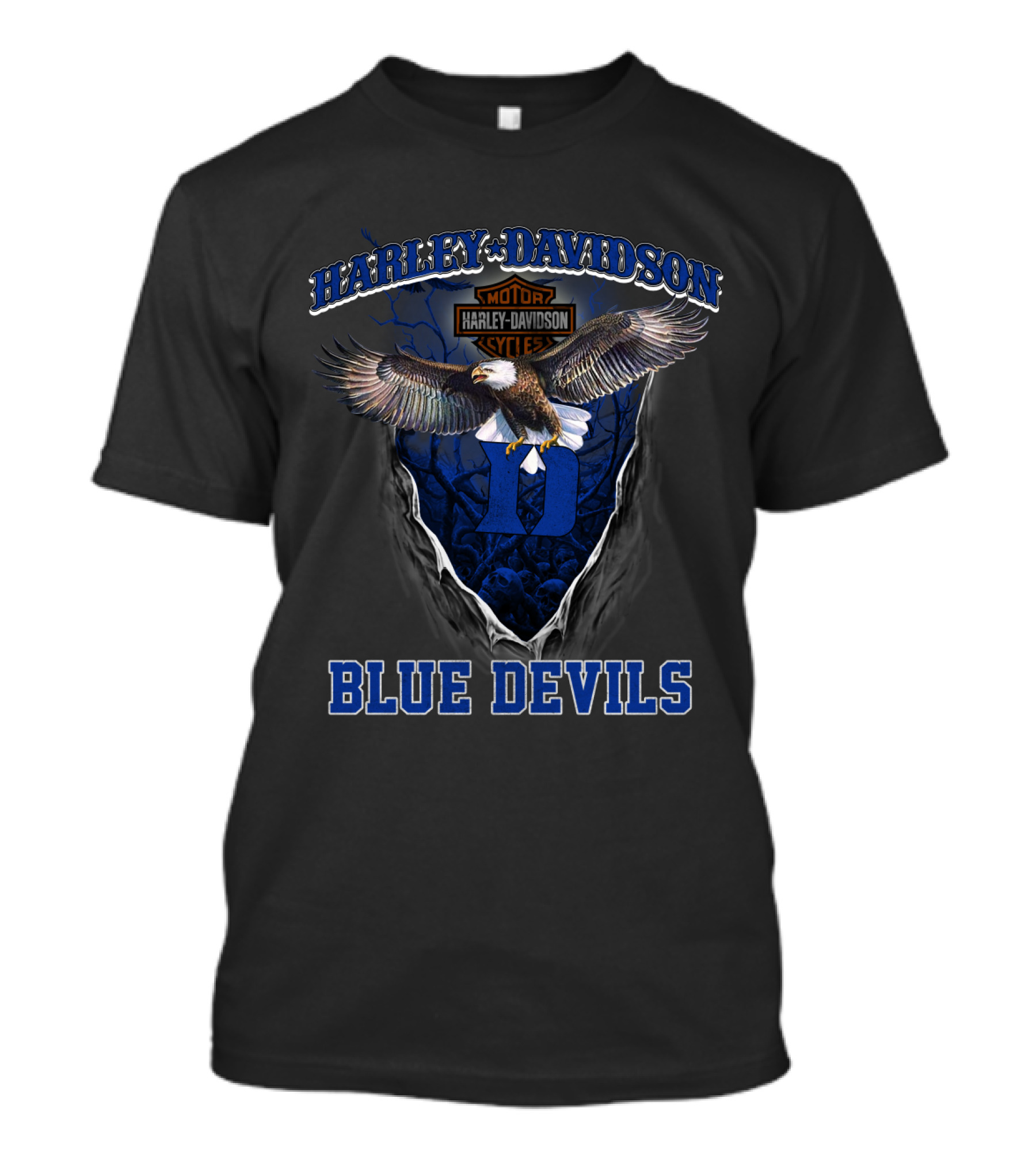 Harley Davidson Motor Harley Davidson Cycles D Blue Devils T-Shirt
