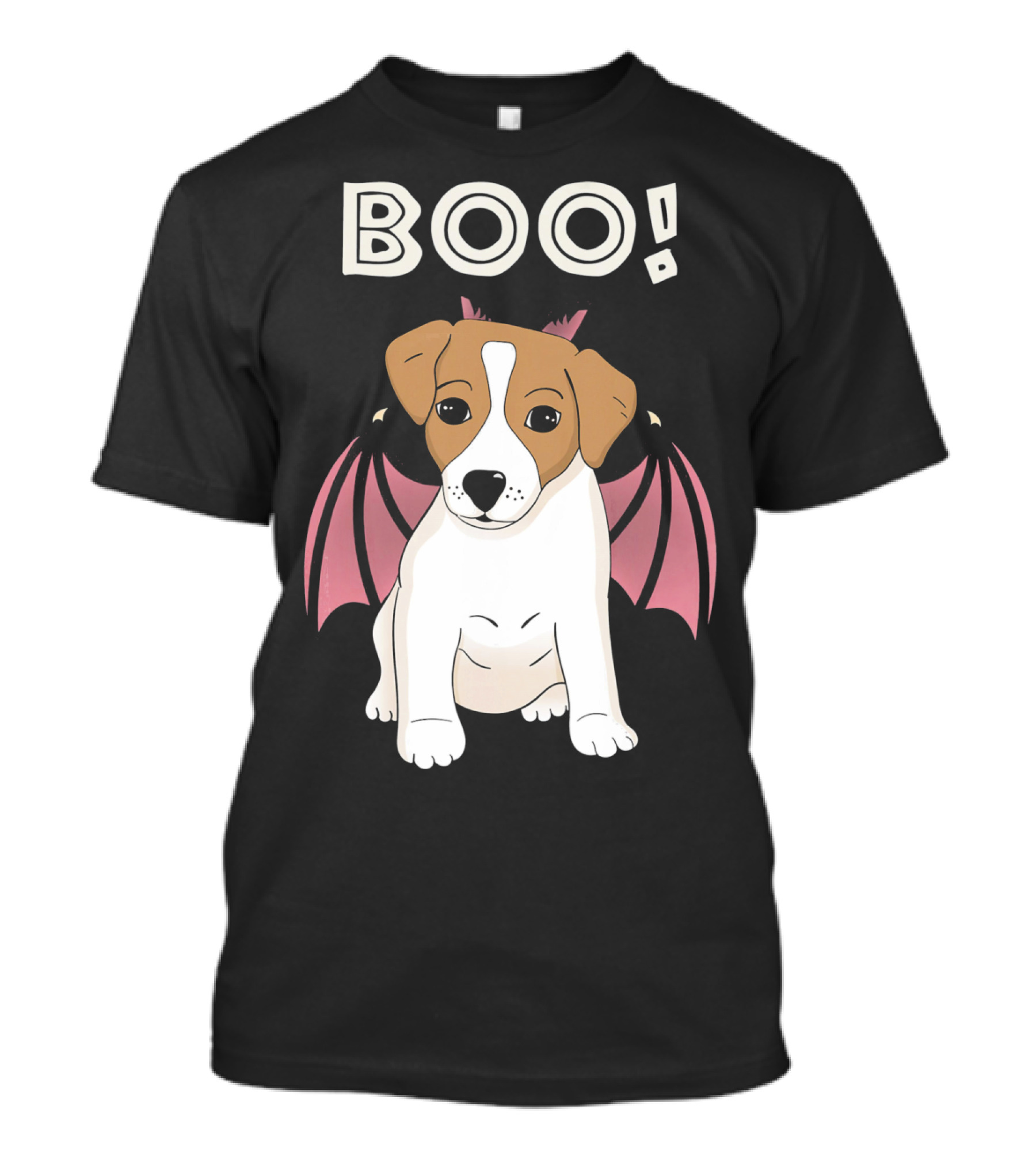 BOO Jack Russell Terrier With Bat Wings T-Shirt
