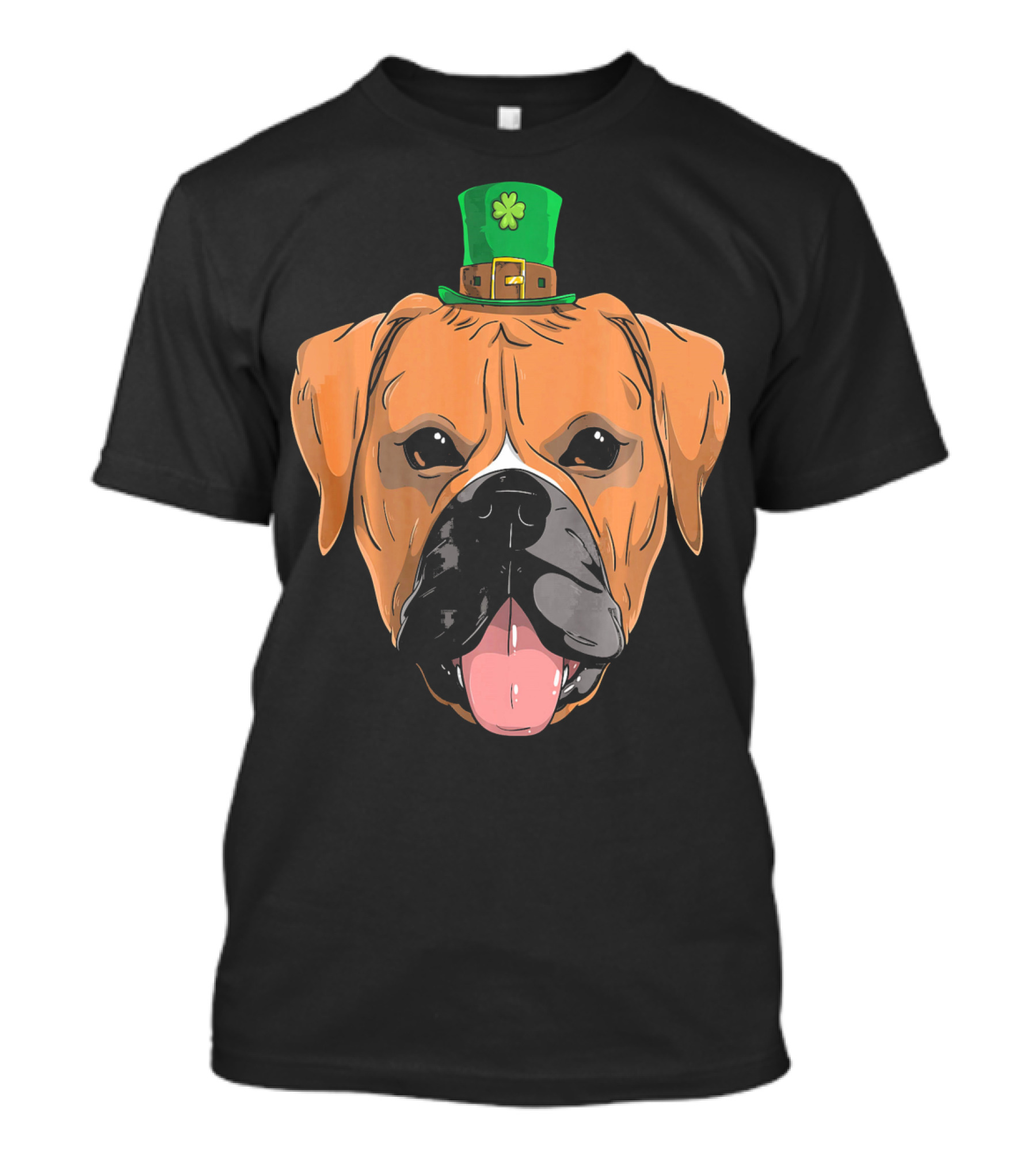 Boxer Dog St Patricks Day Leprechaun Puppy With Hat T-Shirt