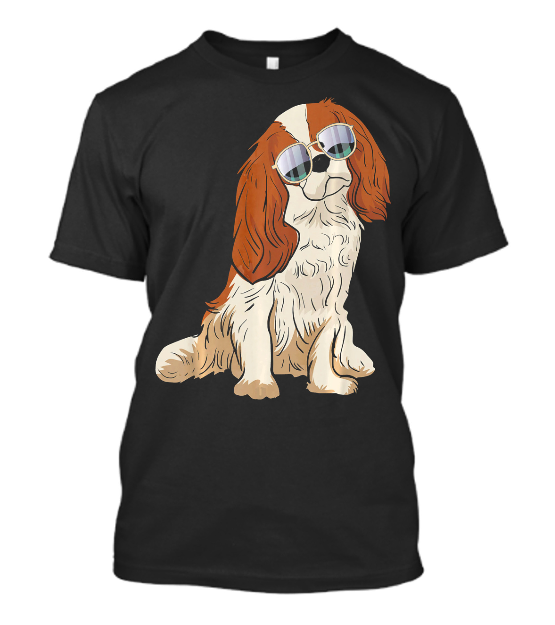 Cavalier King Charles Spaniel Dog With Sunglasses T-Shirt