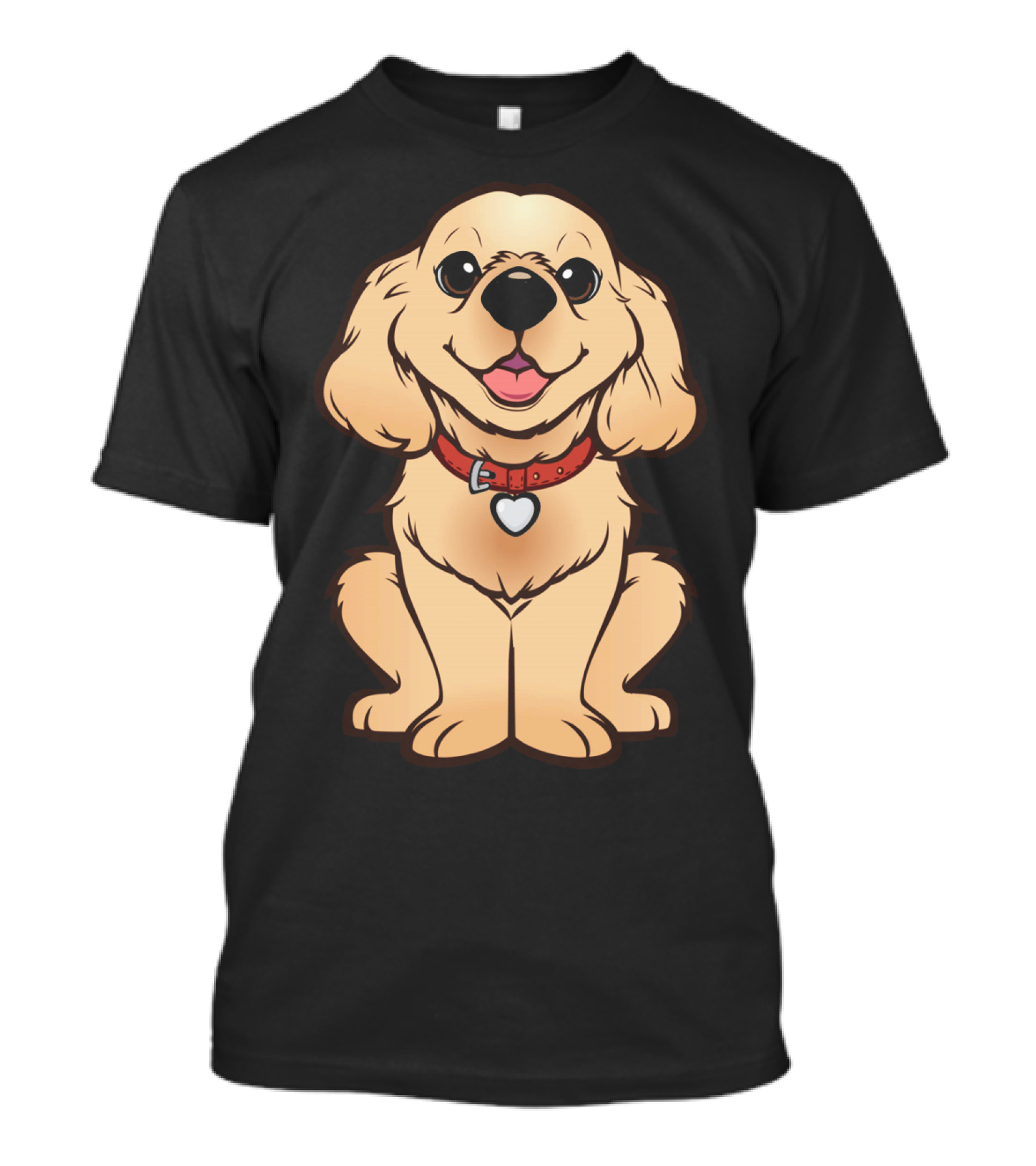 Cockapoo Retriever Cocker Dog Cartoon T-Shirt