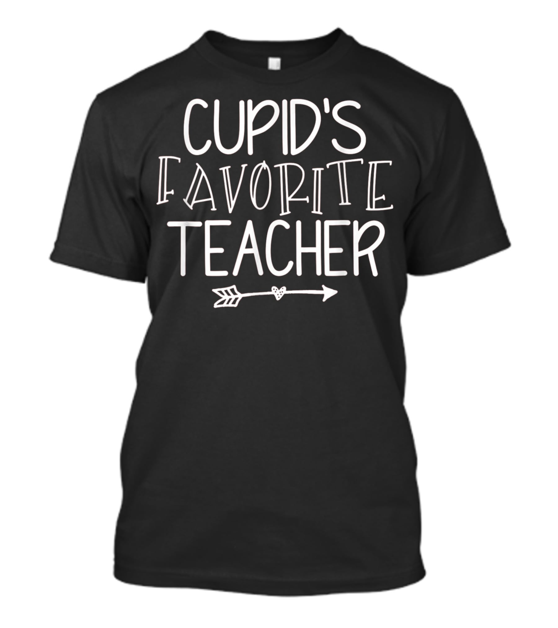 Cupid's Favorite Teacher Valentine's Arrow Heart T-Shirt