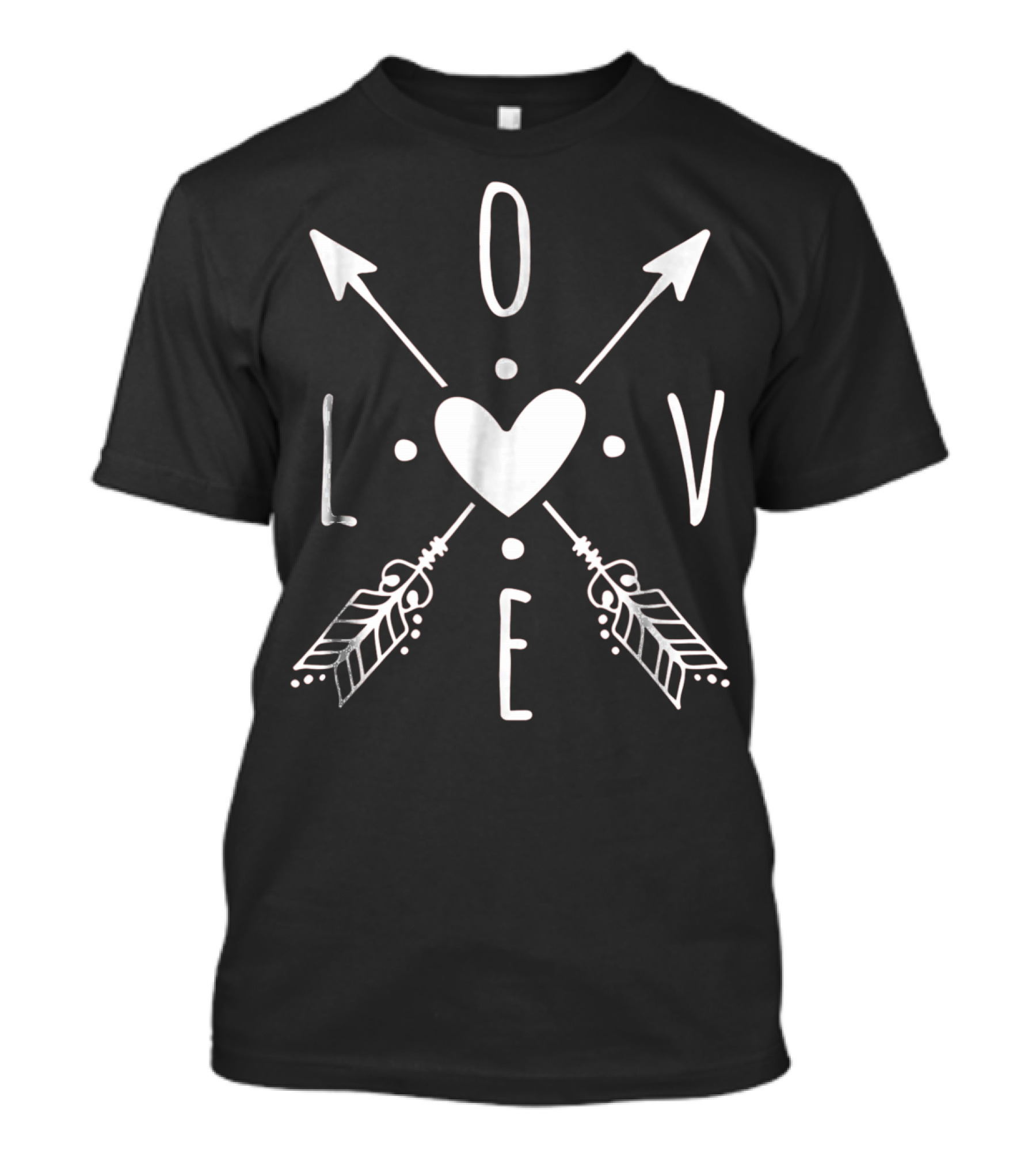 Love Heart Arrows Cute Valentines Day T-Shirt