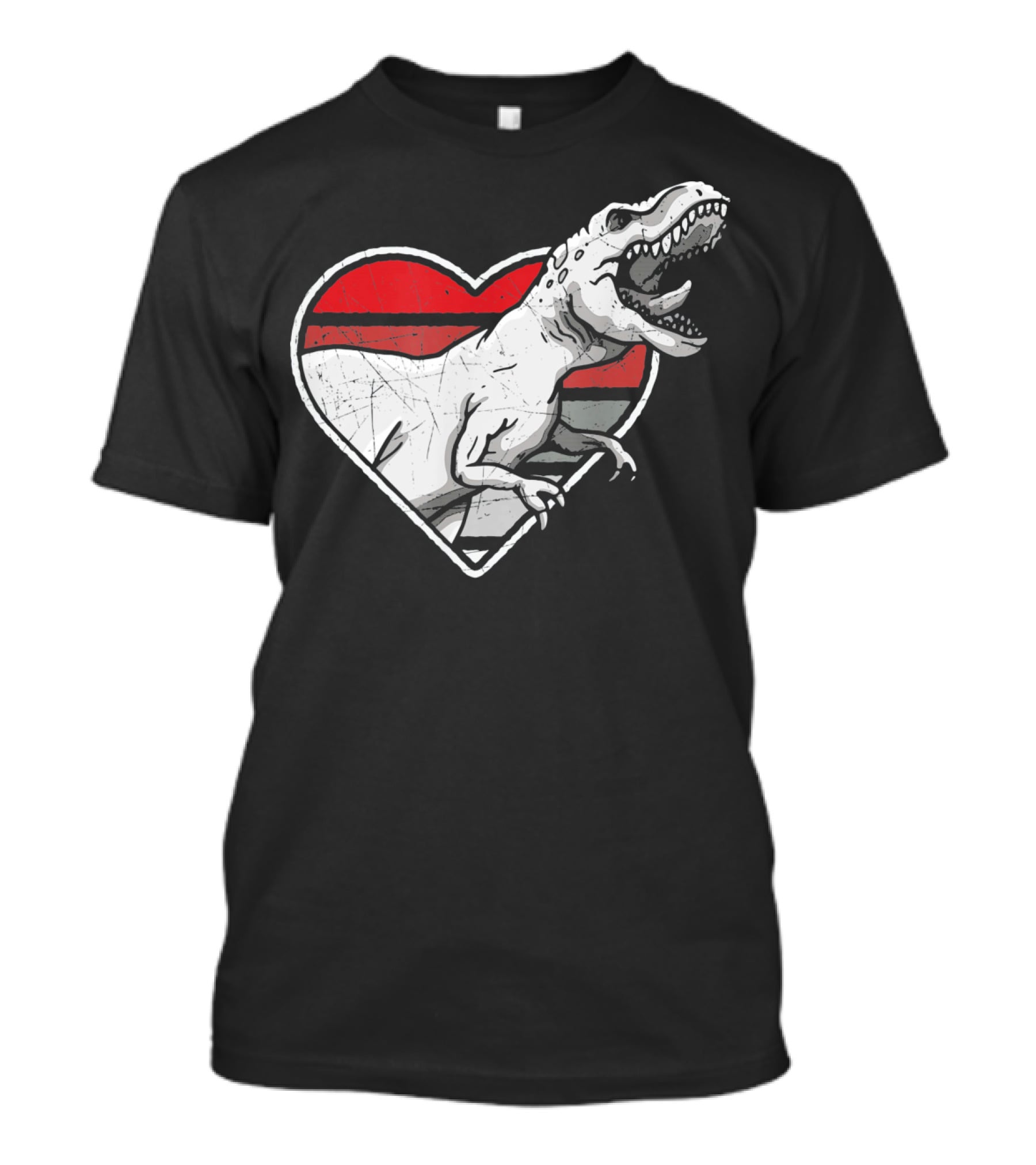 Valentine's Day Heart T-Rex Love Dinosaur Fun T-Shirt