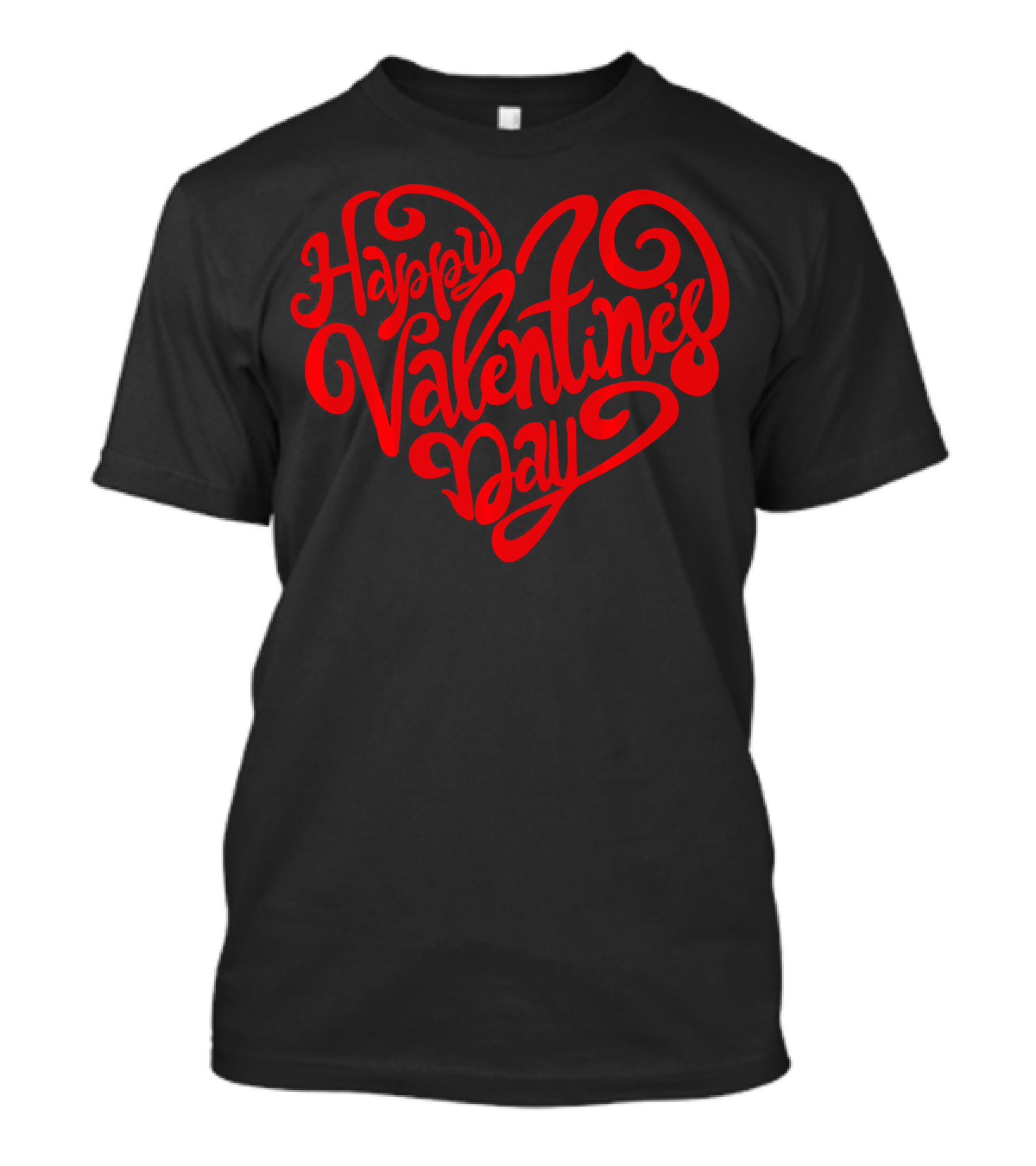 Happy Valentine's Day Heart Script T-Shirt