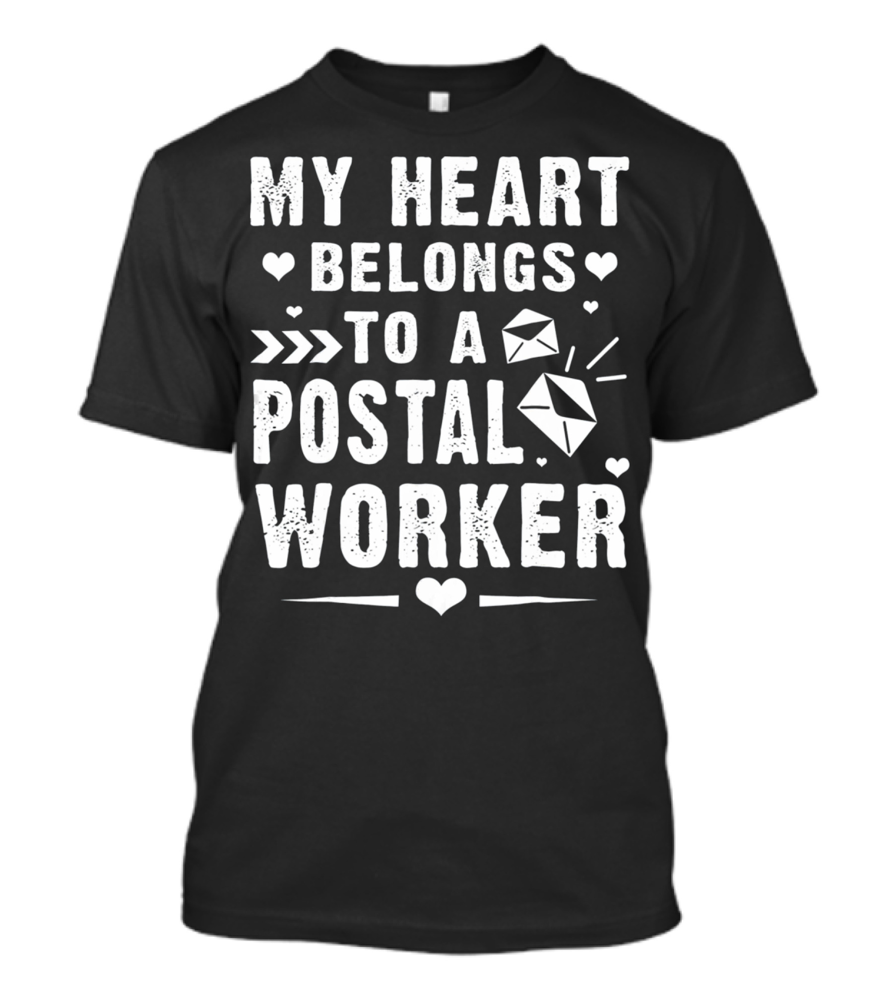 My Heart Belongs To A Postal Worker Mail Love T-Shirt