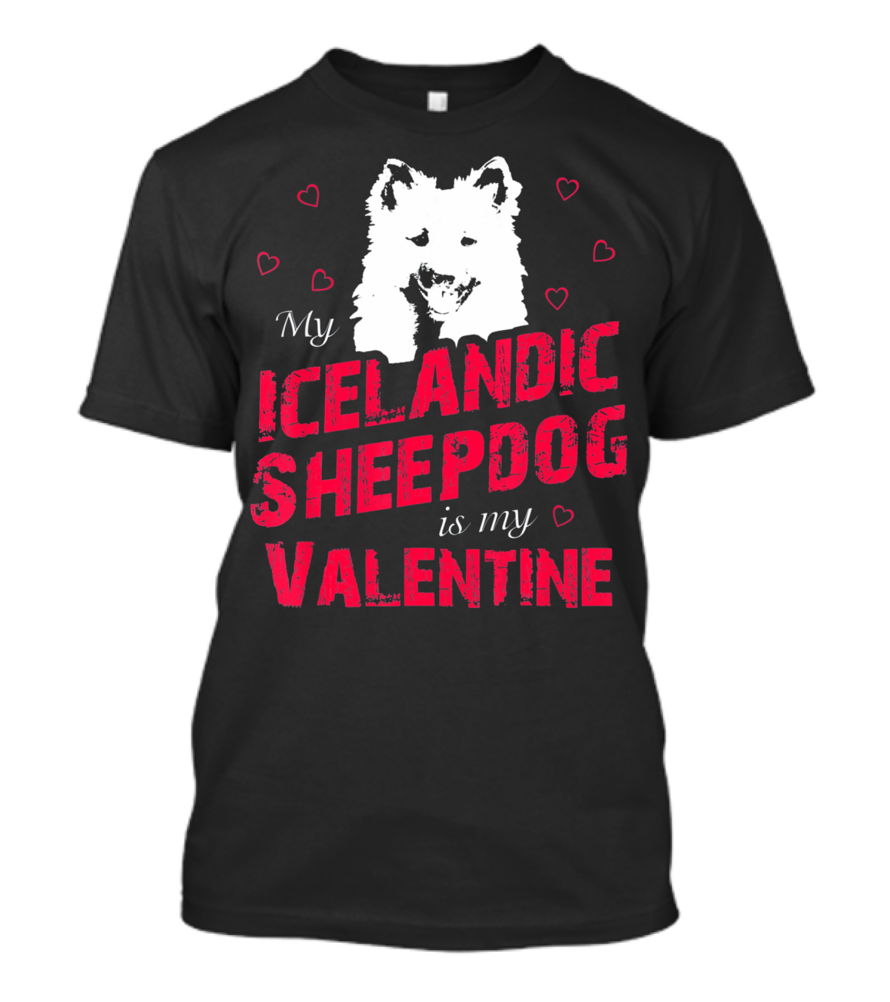 My Icelandic Sheepdog Is My Valentine With Heart T-Shirt