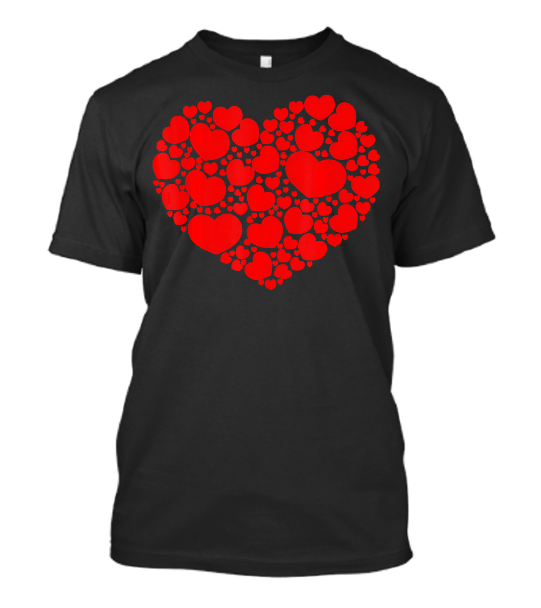 Valentines Day Lots Of Heart Red Hearts Couple T-Shirt