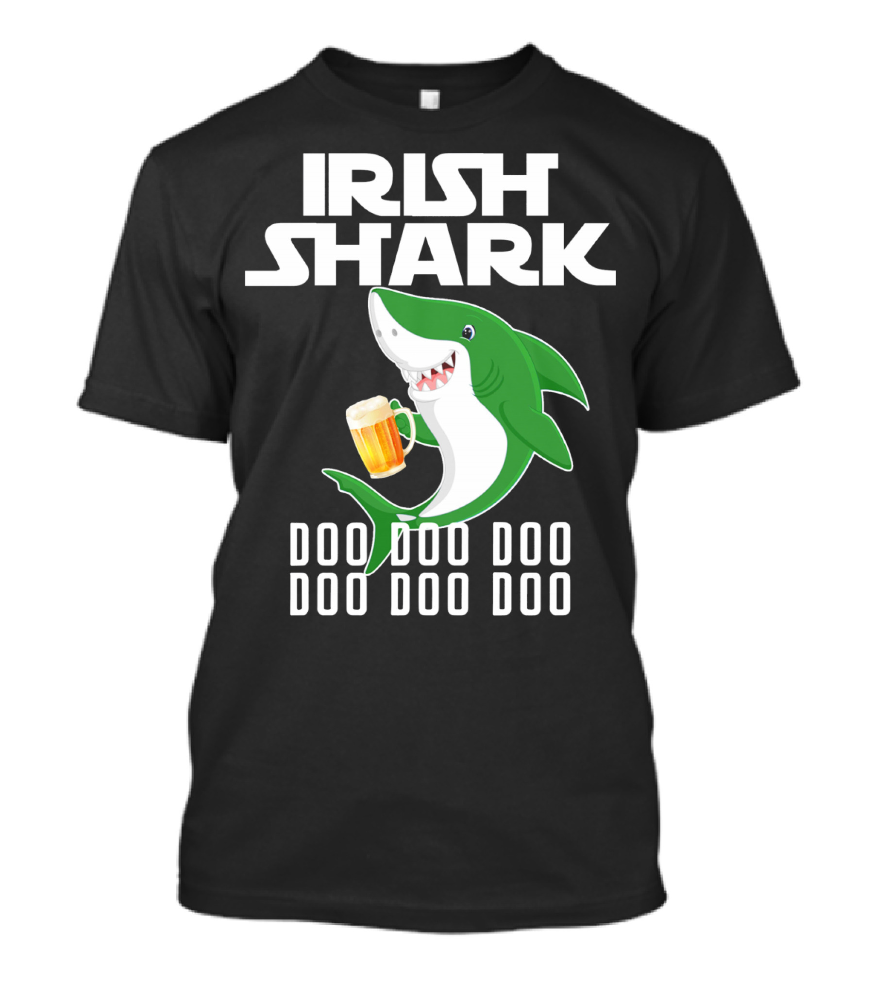 Irish Shark Doo Doo Doo With Beer Mug T-Shirt