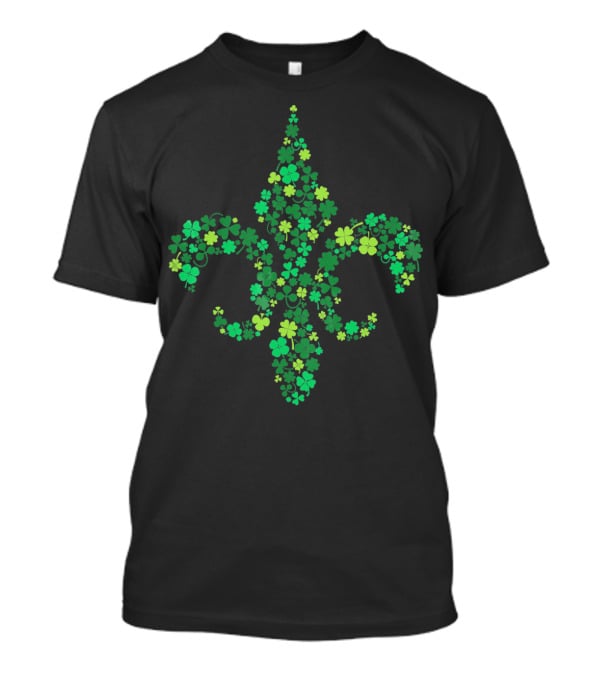 Lucky Fleur De Lis Clover Green St. Patrick's Day T-Shirt