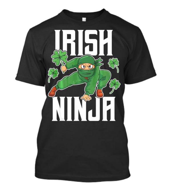 Irish Ninja Shamrock Warrior Awesome T-Shirt