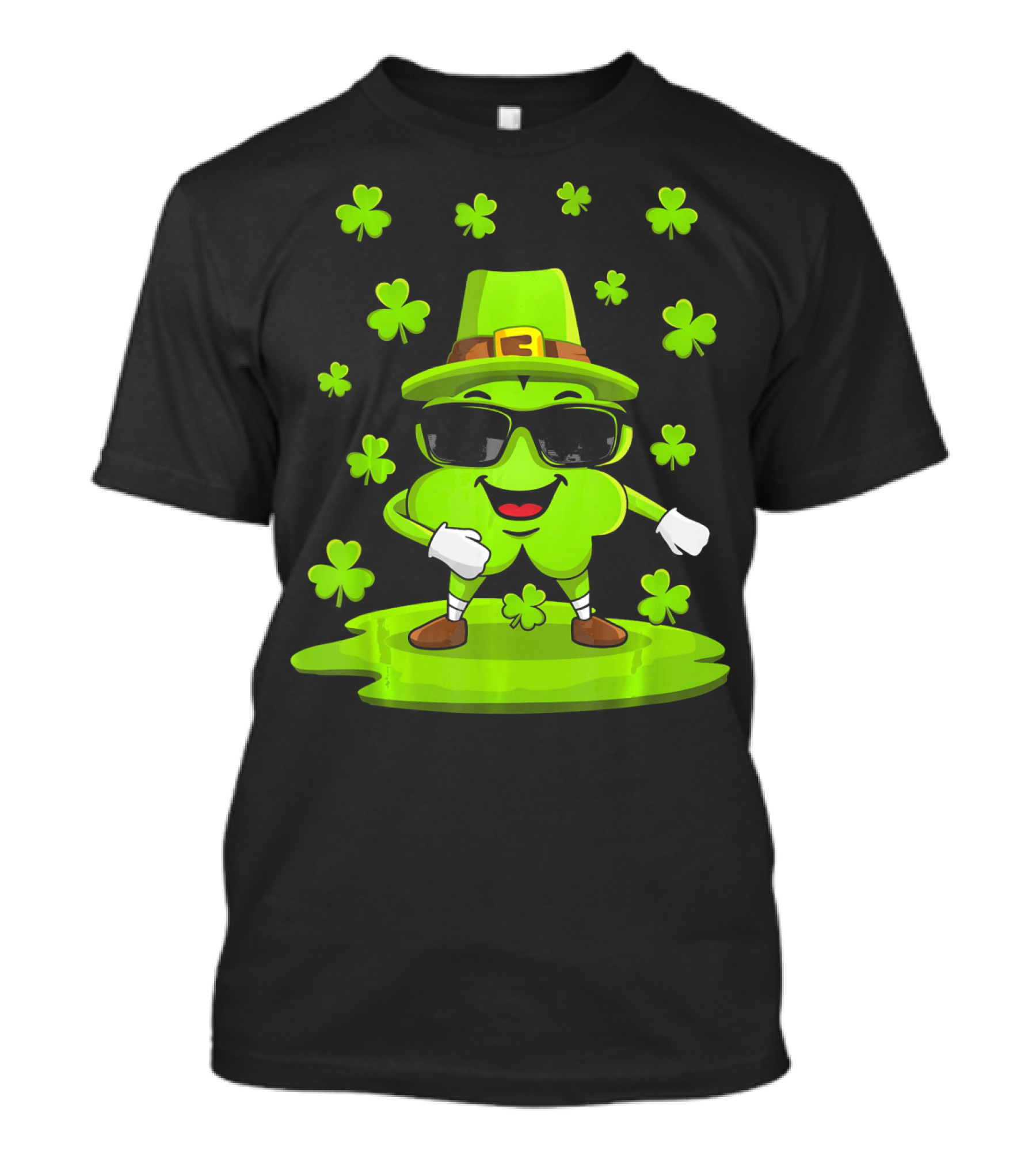 Floss Dance Shamrock Sunglasses St. Patrick's Day T-Shirt