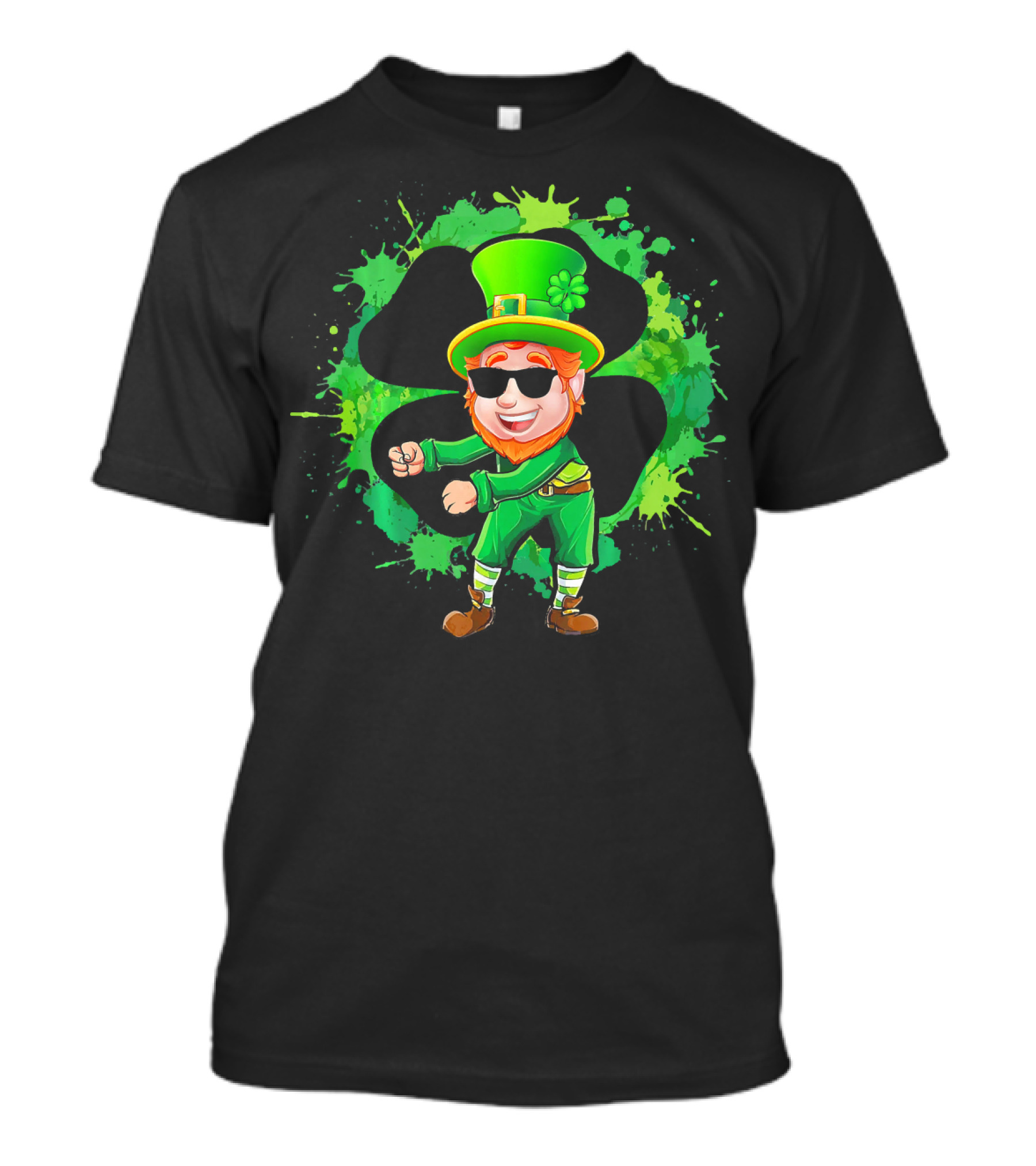 Flossing Leprechaun Funny Floss St Patrick's Day Shamrock Dance T-Shirt