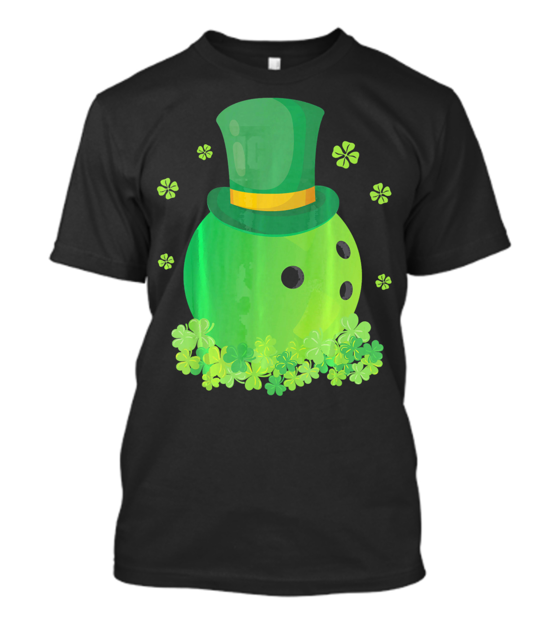 Bowling Leprechaun Hat Clover Luck T-Shirt