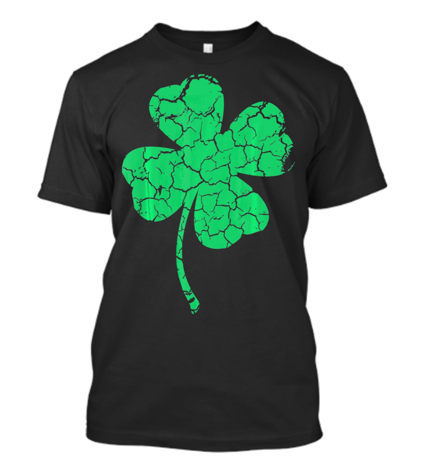 Distressed Four Leaf Clover Lucky T-Shirt