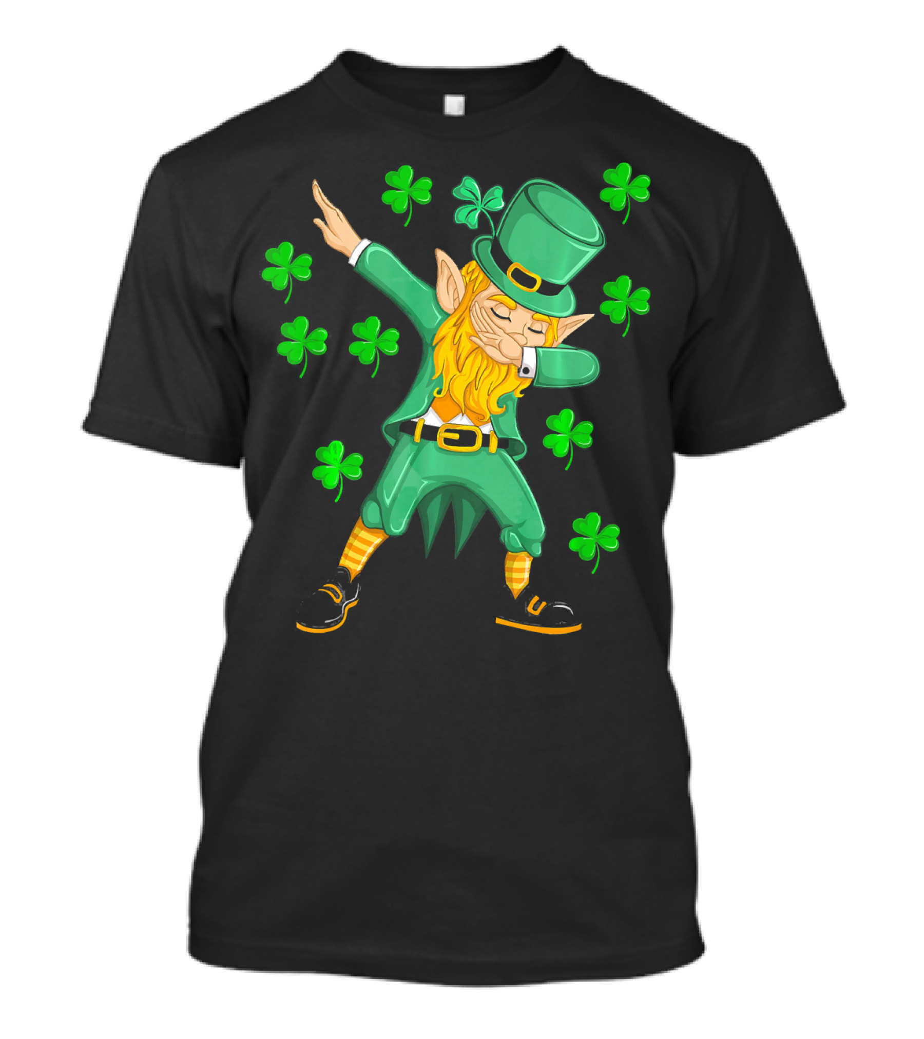 Dabbing Leprechaun Shamrock St. Patrick's Day Elf T-Shirt