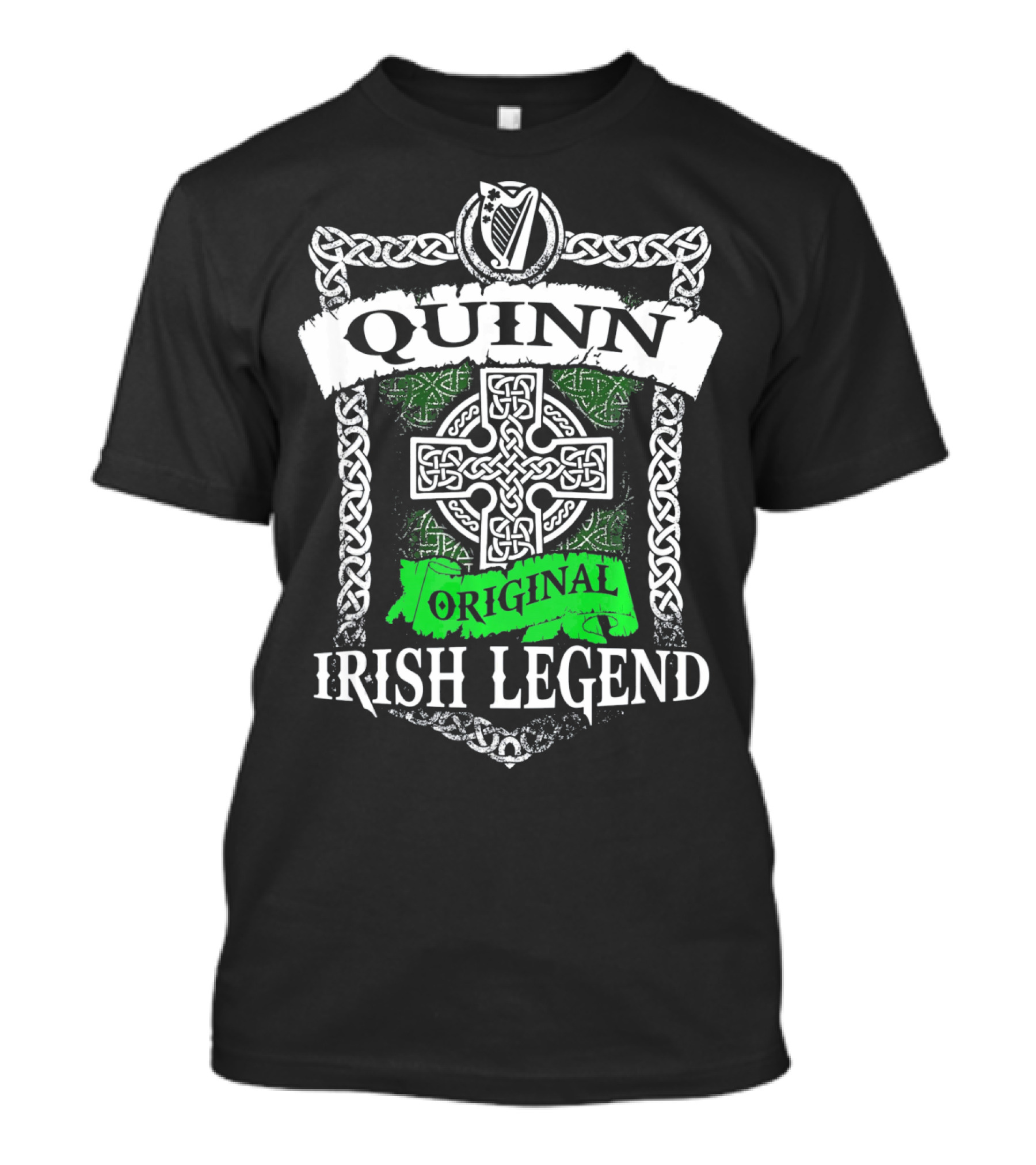 QUINN Original Irish Legend Celtic Knot Cross T-Shirt