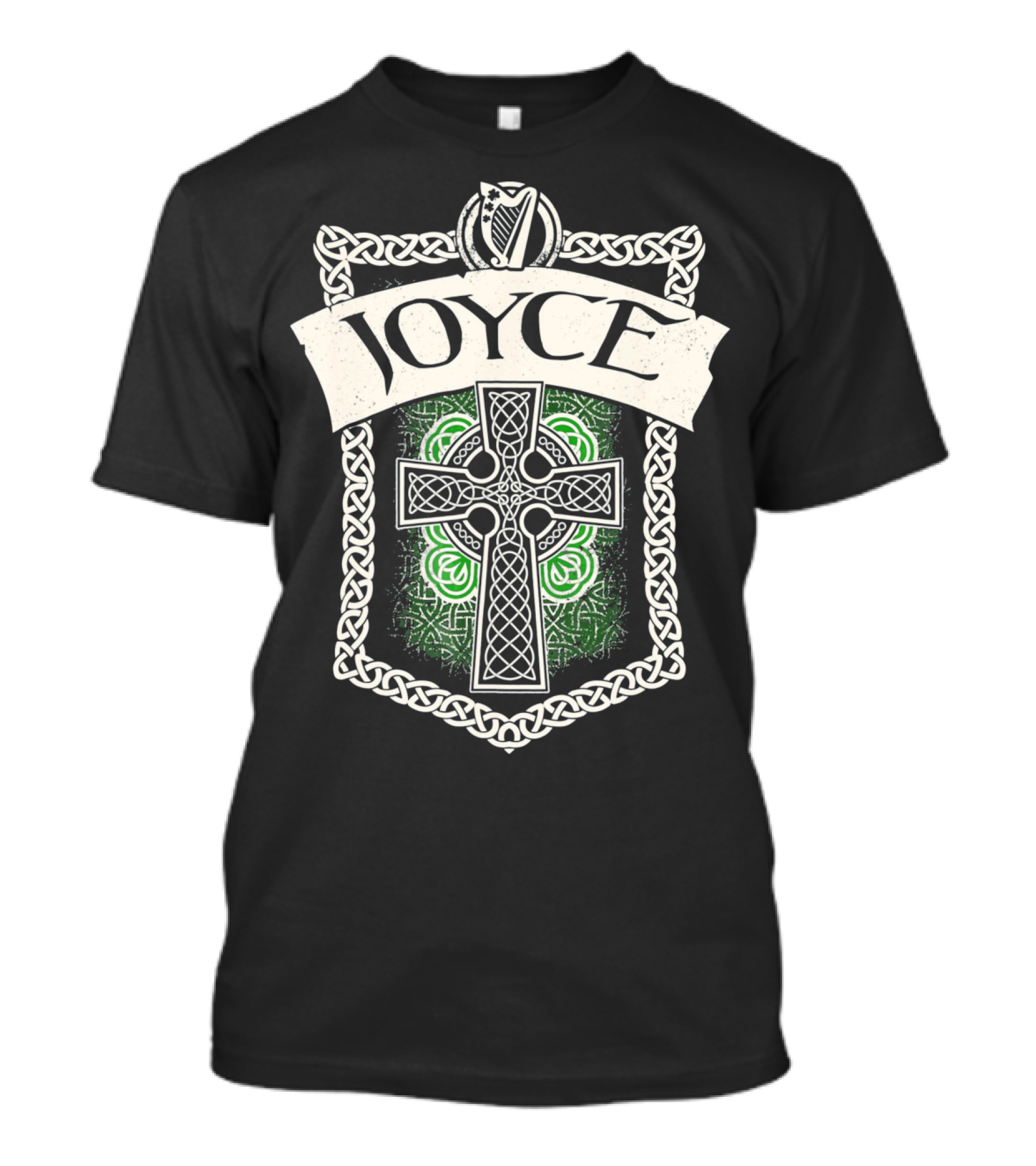JOYCE Irish Name Celtic Knotwork And Cross T-Shirt