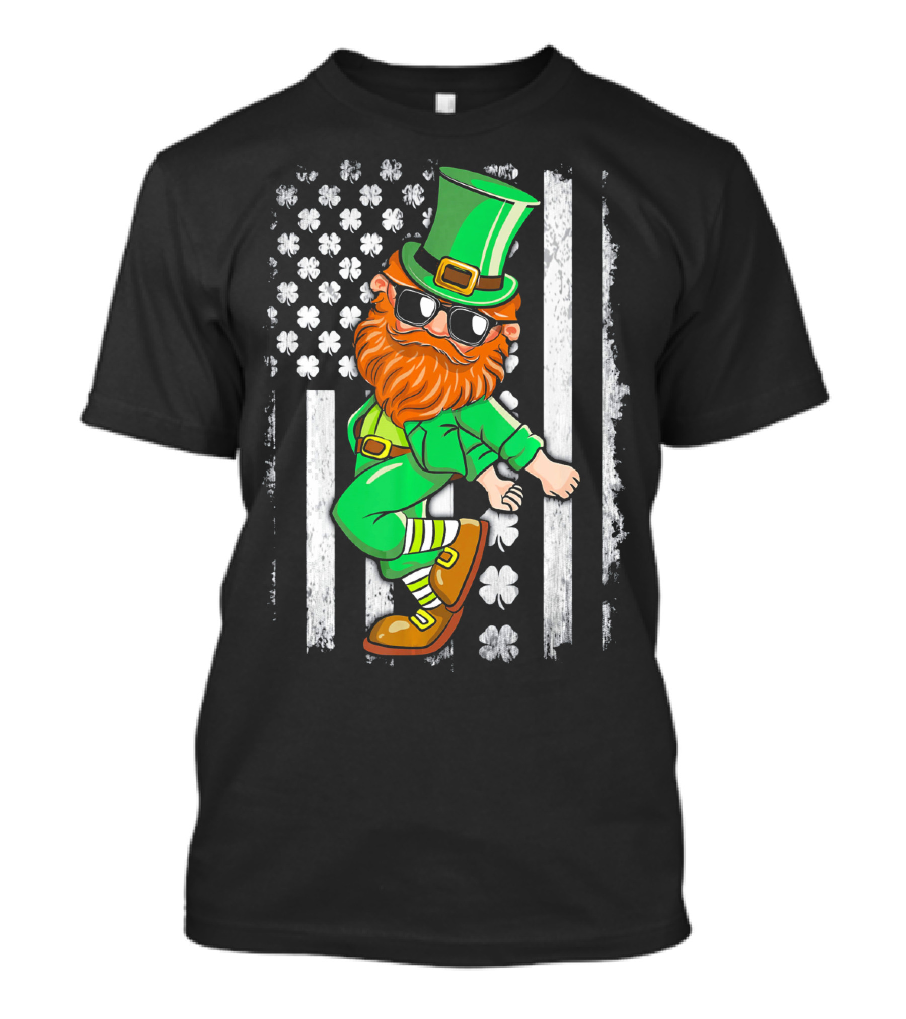 Leprechaun Shoot Dancing Clover T-Shirt