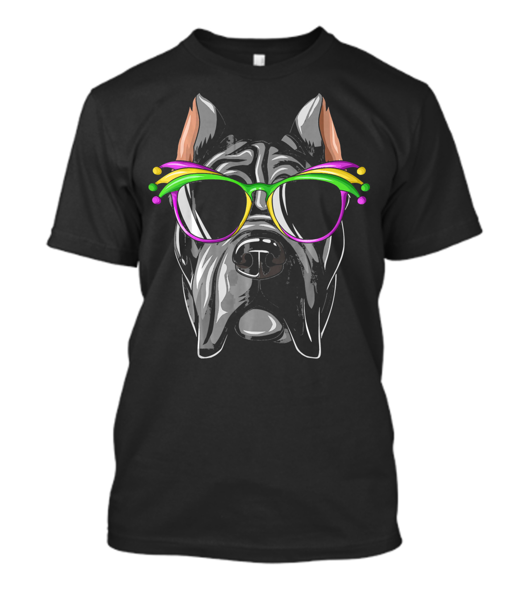 Cane Corso Mardi Gras Mask Eyewear Carnival Cane T-Shirt