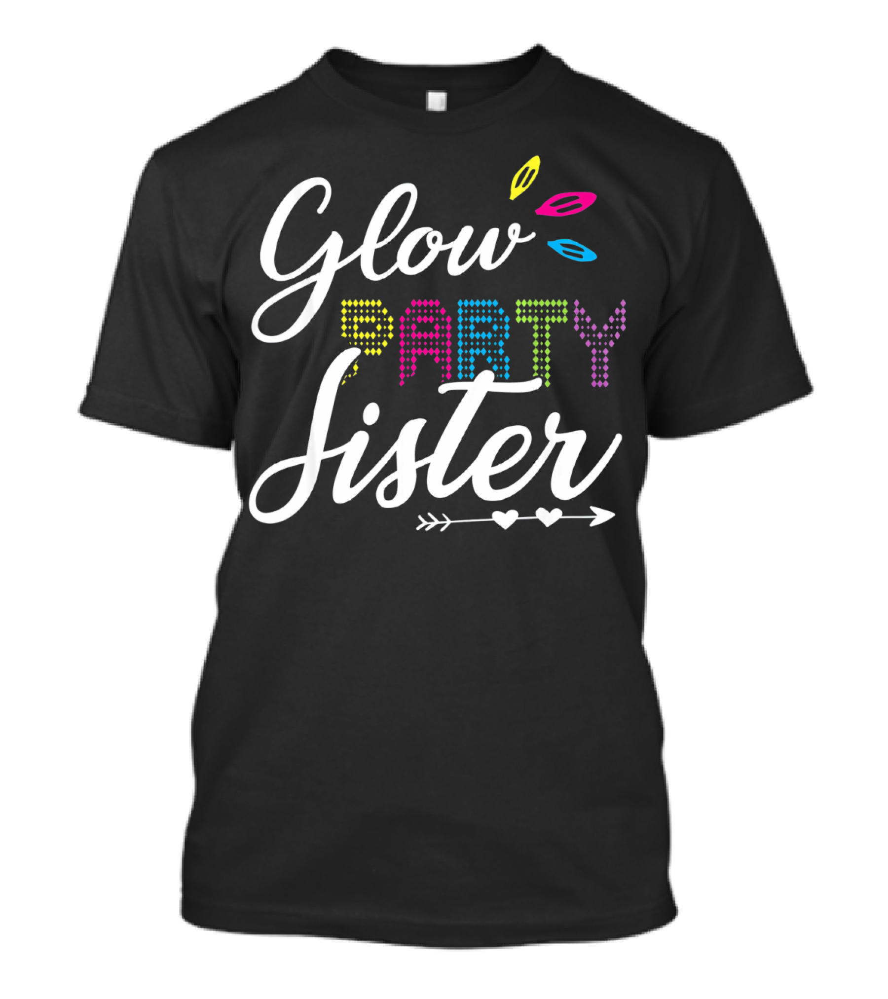 Glow Party Sister Color Diamond T-Shirt