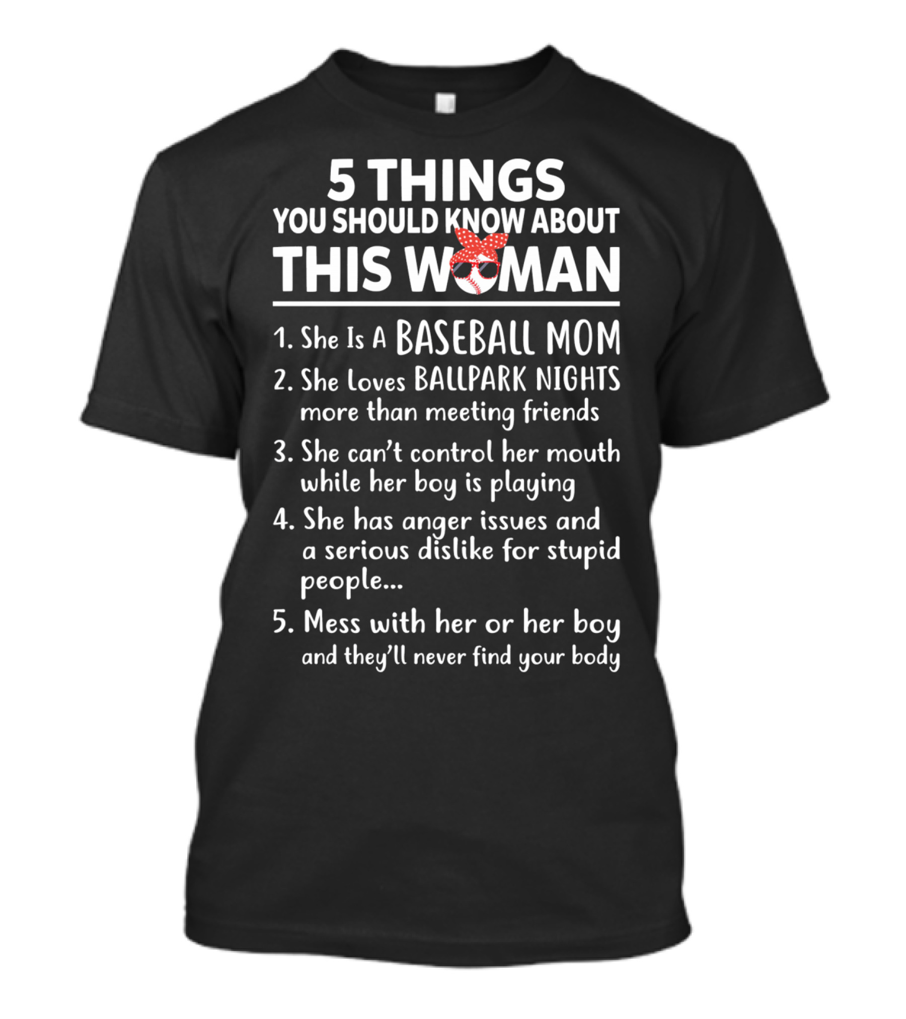 5 Things You Should Know About This Baseball Mom Woman Bow T-Shirt