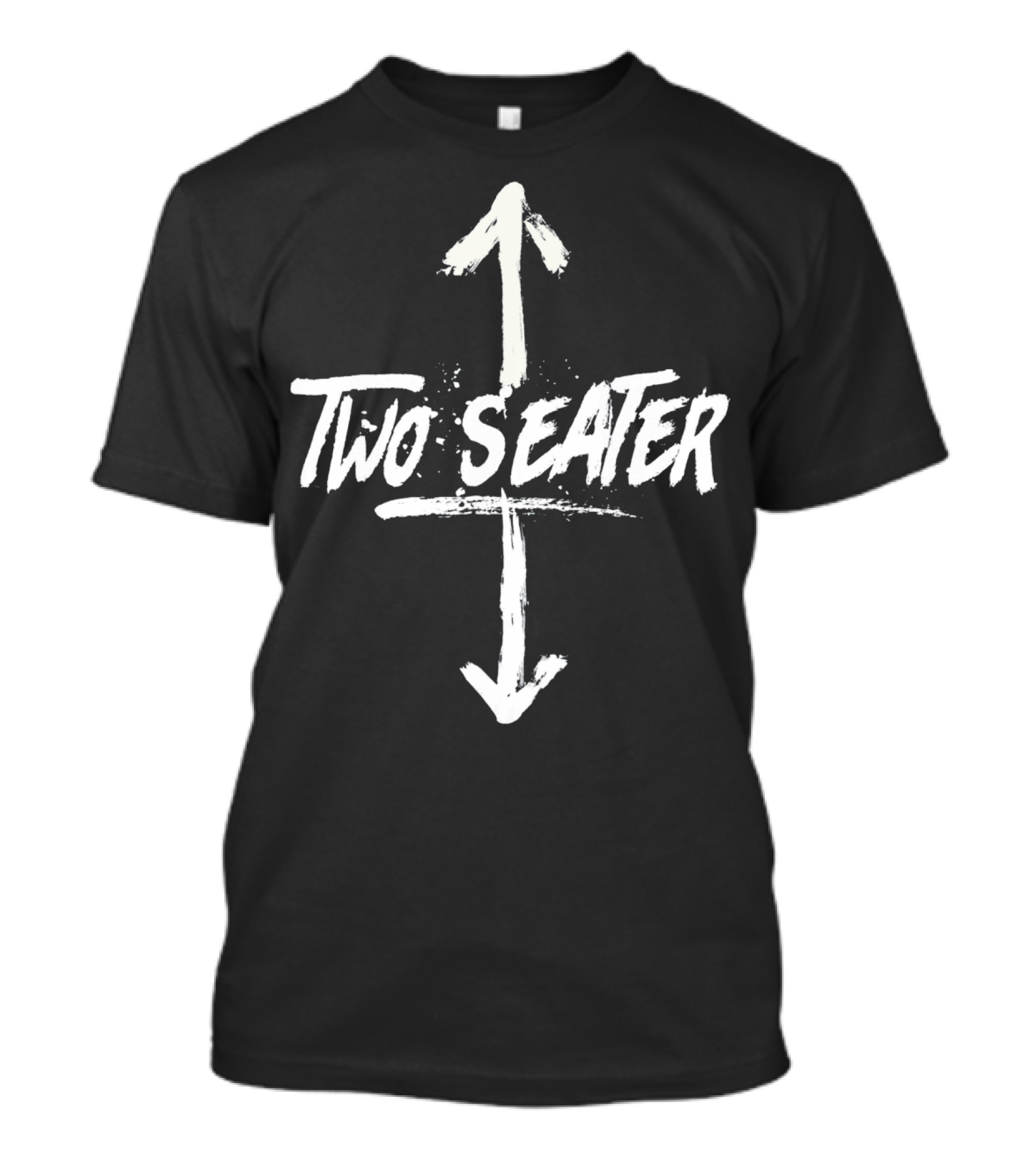 Dolphintee Two Seater Funny Gag Dad Arrow T-Shirt