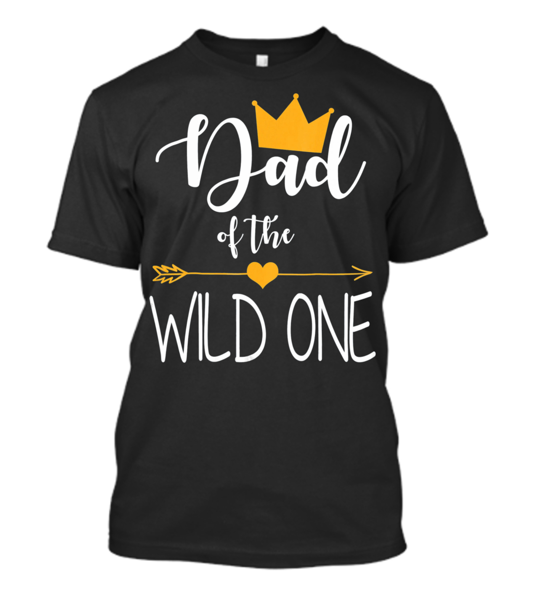 Dad Of The Wild One First Birthday Crown And Arrow T-Shirt