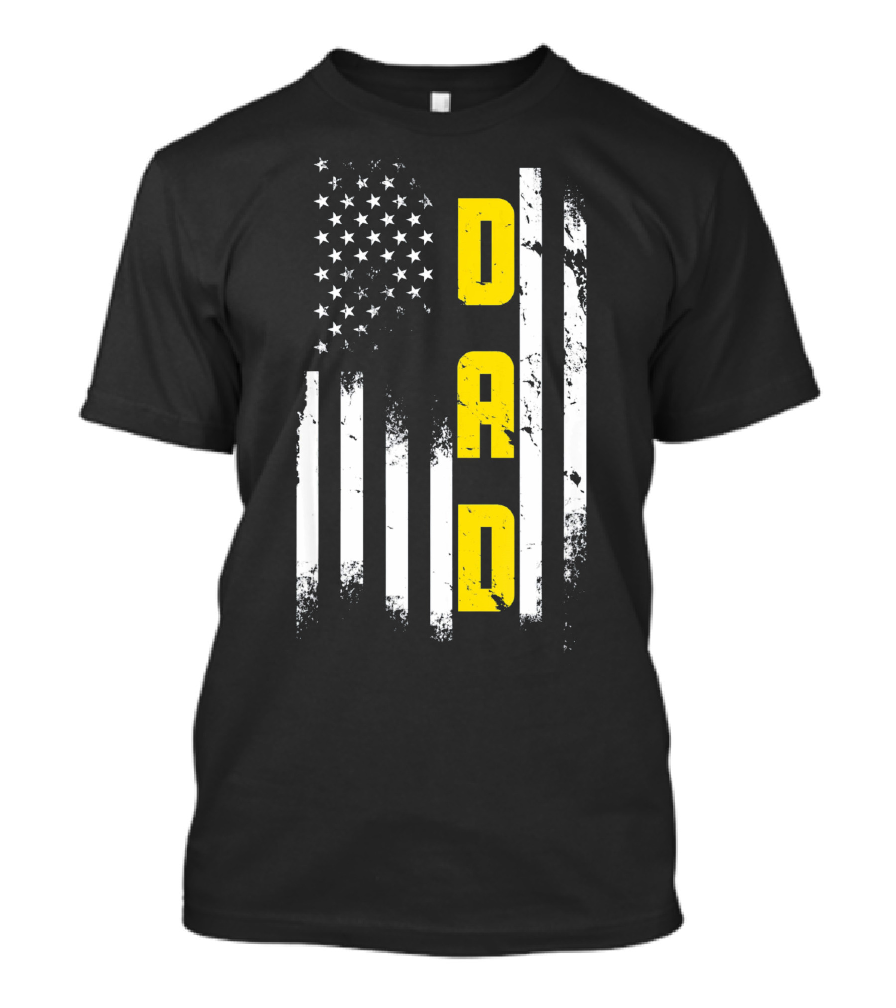 Thin Gold Line Flag Dad 911 Dispatcher Father's Day T-Shirt