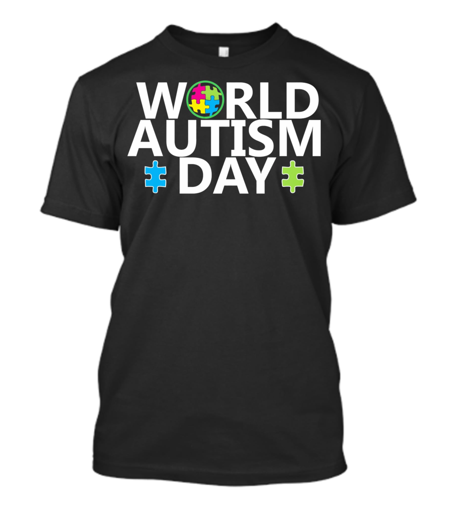 World Autism Day April 2nd Puzzle Symbol Awareness T-Shirt