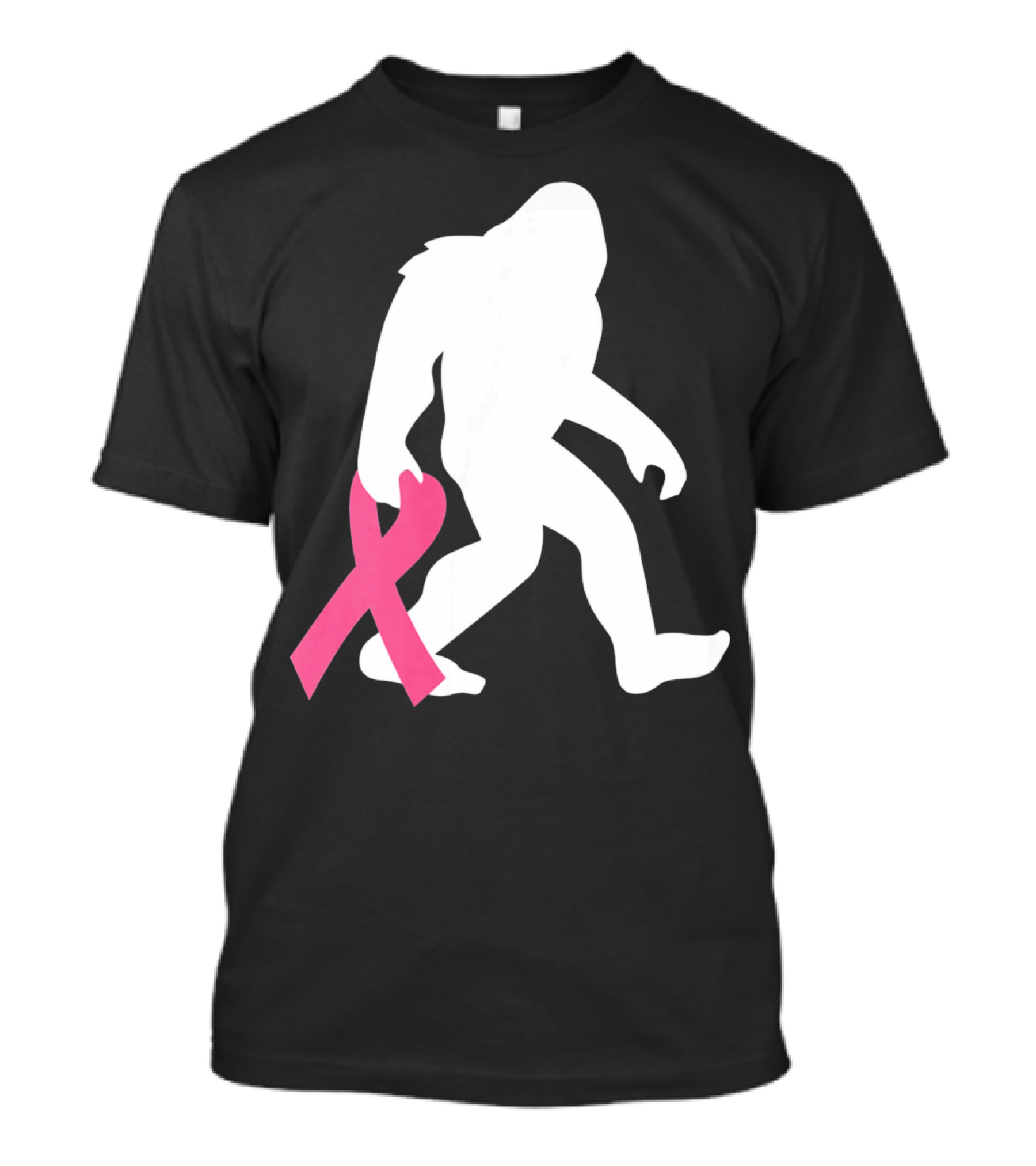 Breast Cancer Awareness Bigfoot Pink T-Shirt