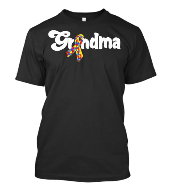 Grandma Autism Awareness Puzzle T-Shirt