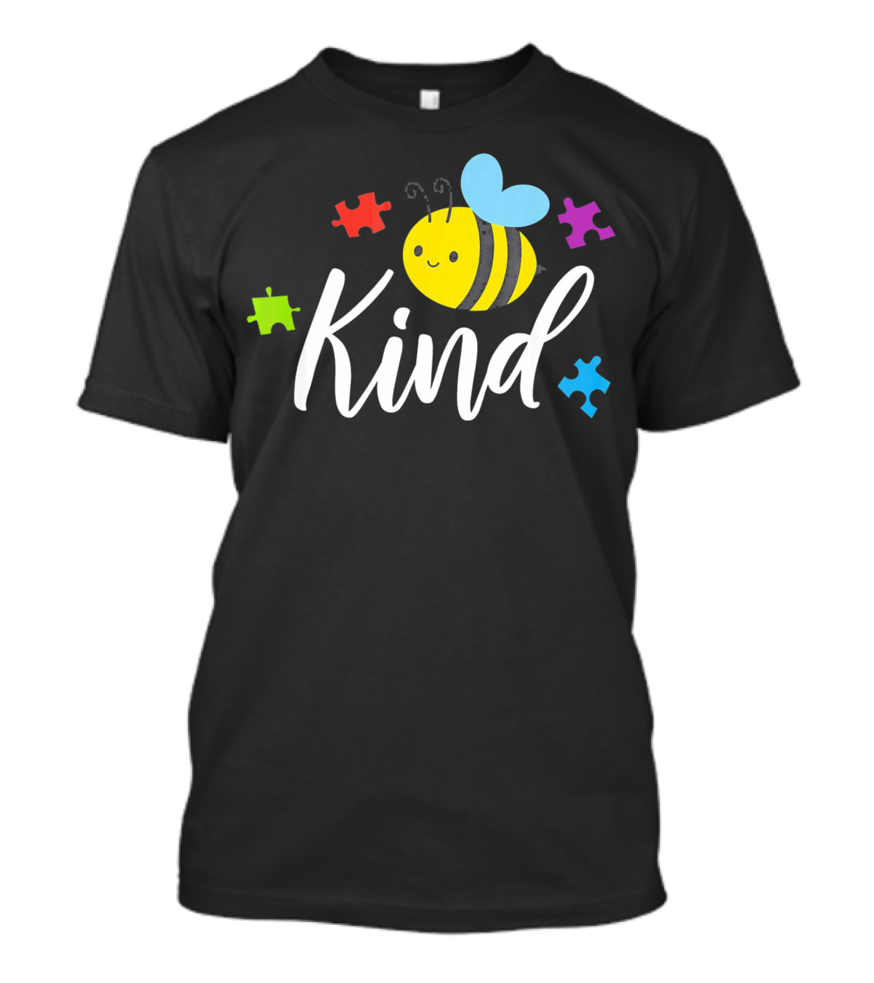 Bee Kind Kindness Autism Awareness Puzzle Piece T-Shirt
