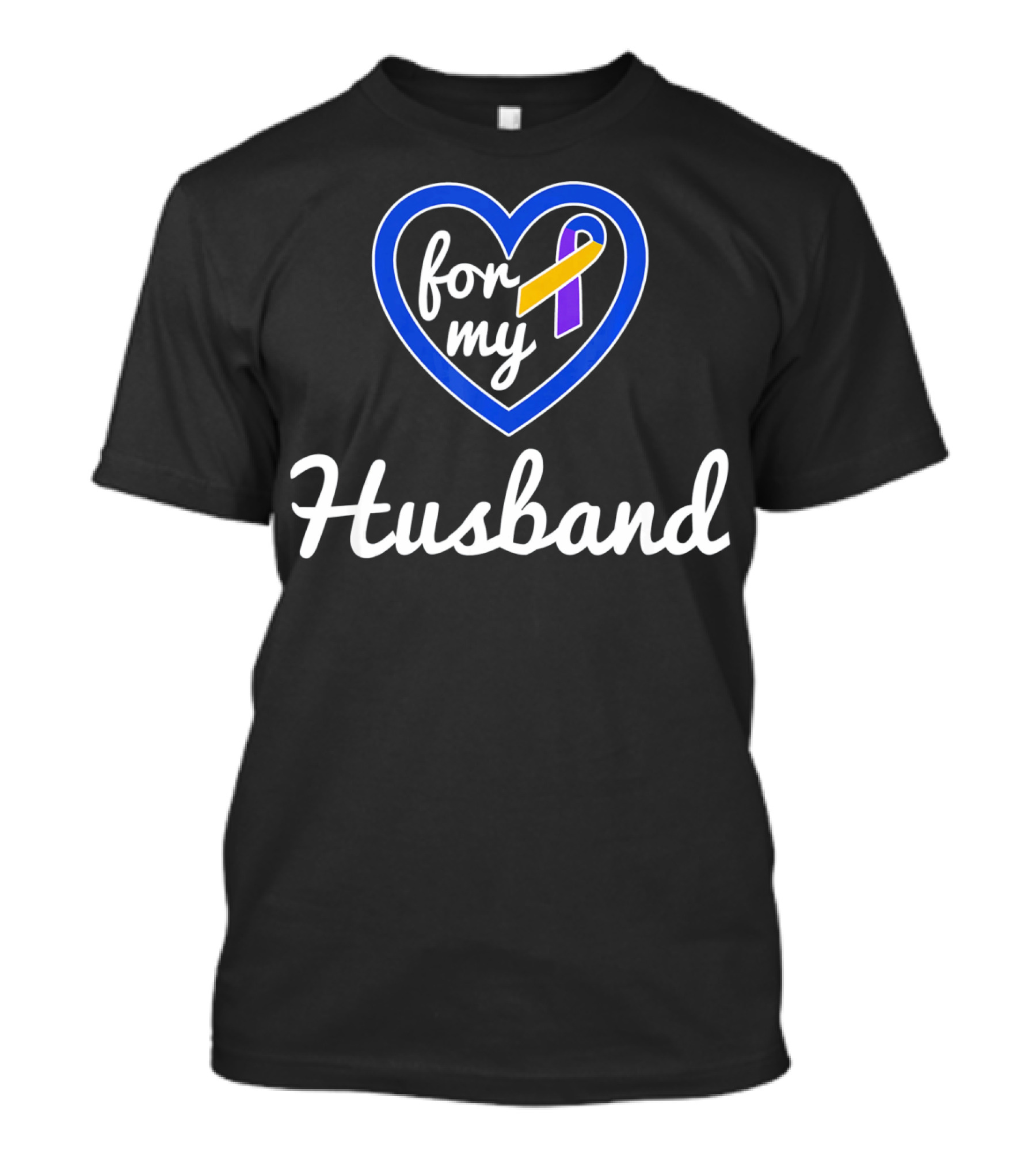 Bladder Cancer Awareness For My Husband With Heart T-Shirt