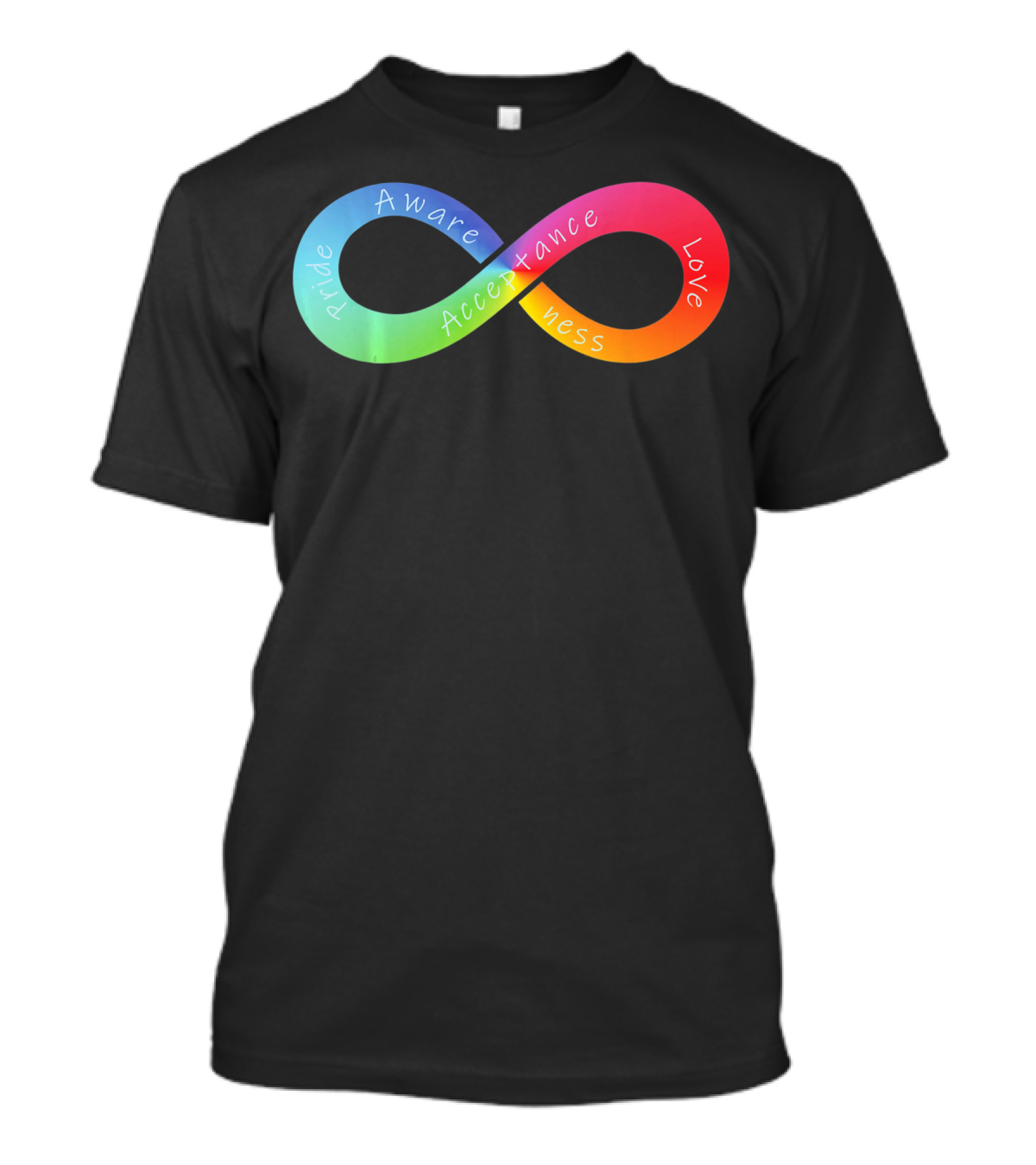 Pride Awareness Acceptance Love Rainbow Infinity Autism Awareness T-Shirt