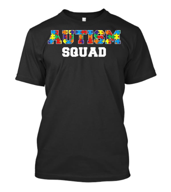 Autism Squad Puzzle Piece Pride Awareness T-Shirt
