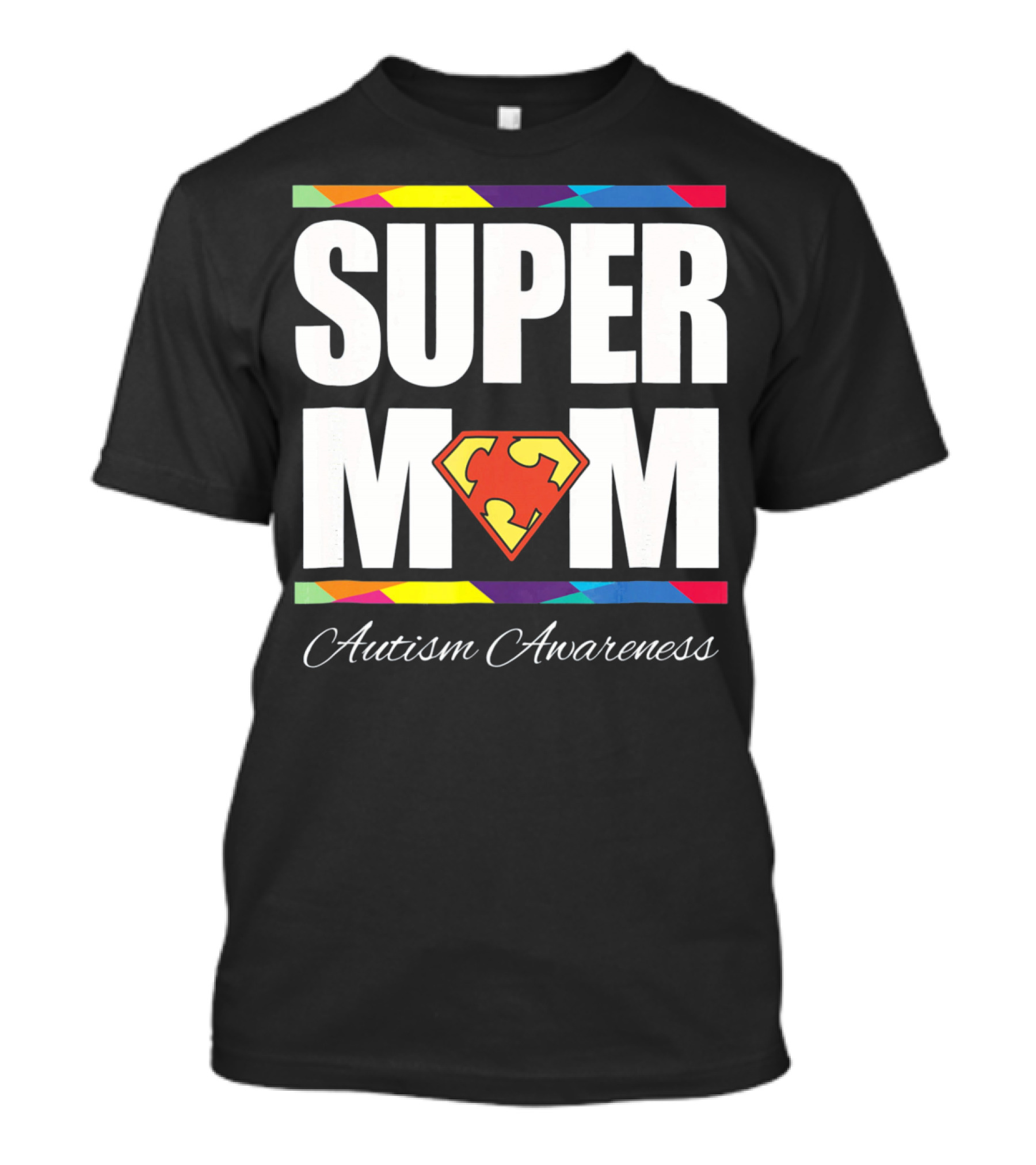 Super Mom Autism Awareness Iconic T-Shirt