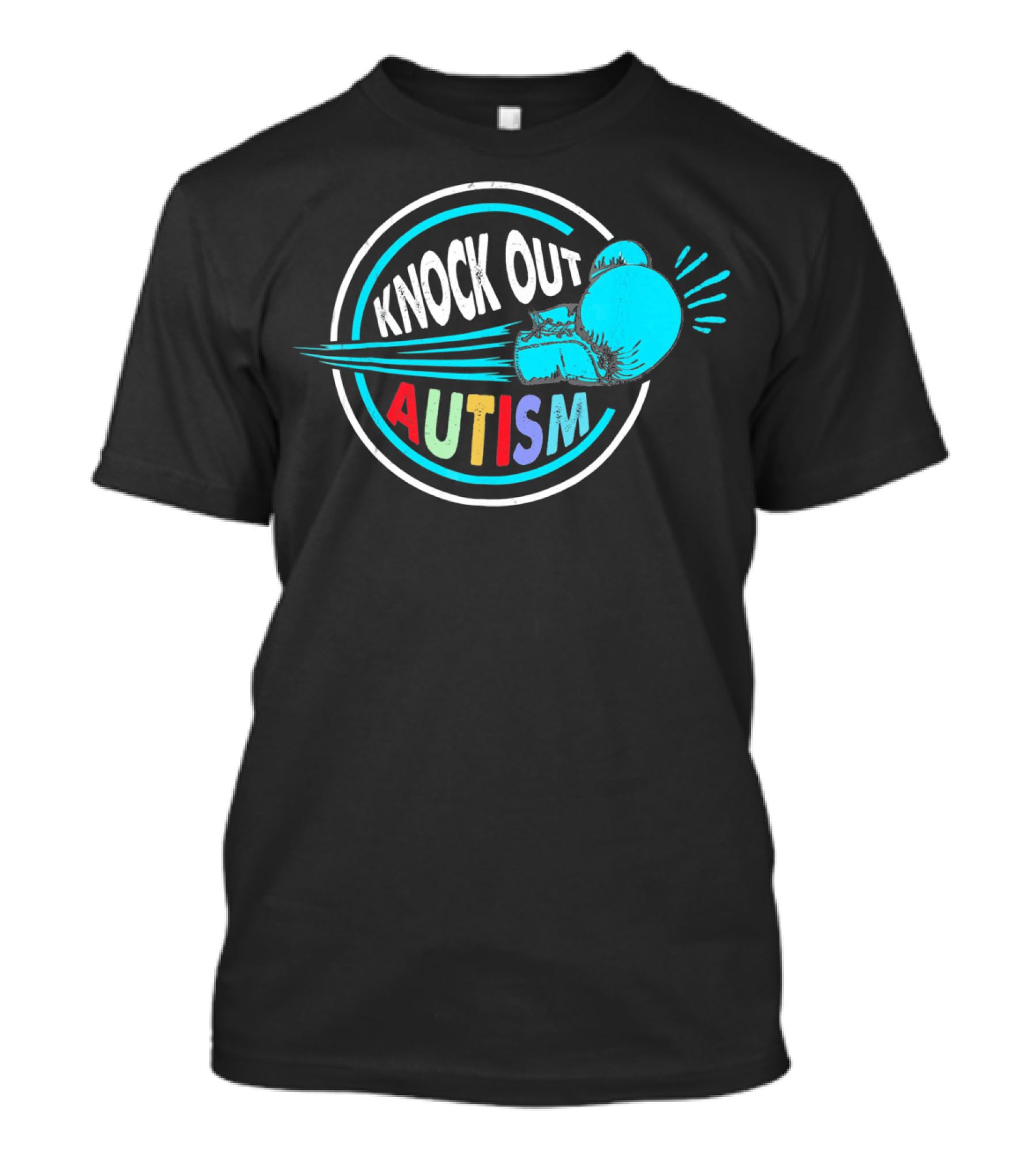 Knock Out Autism Boxing Awareness T-Shirt
