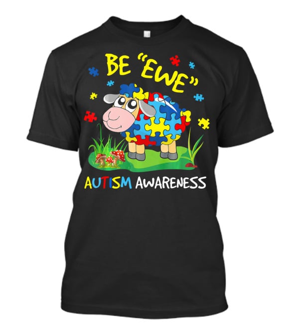 Be Ewe Autism Awareness Puzzle Sheep T-Shirt