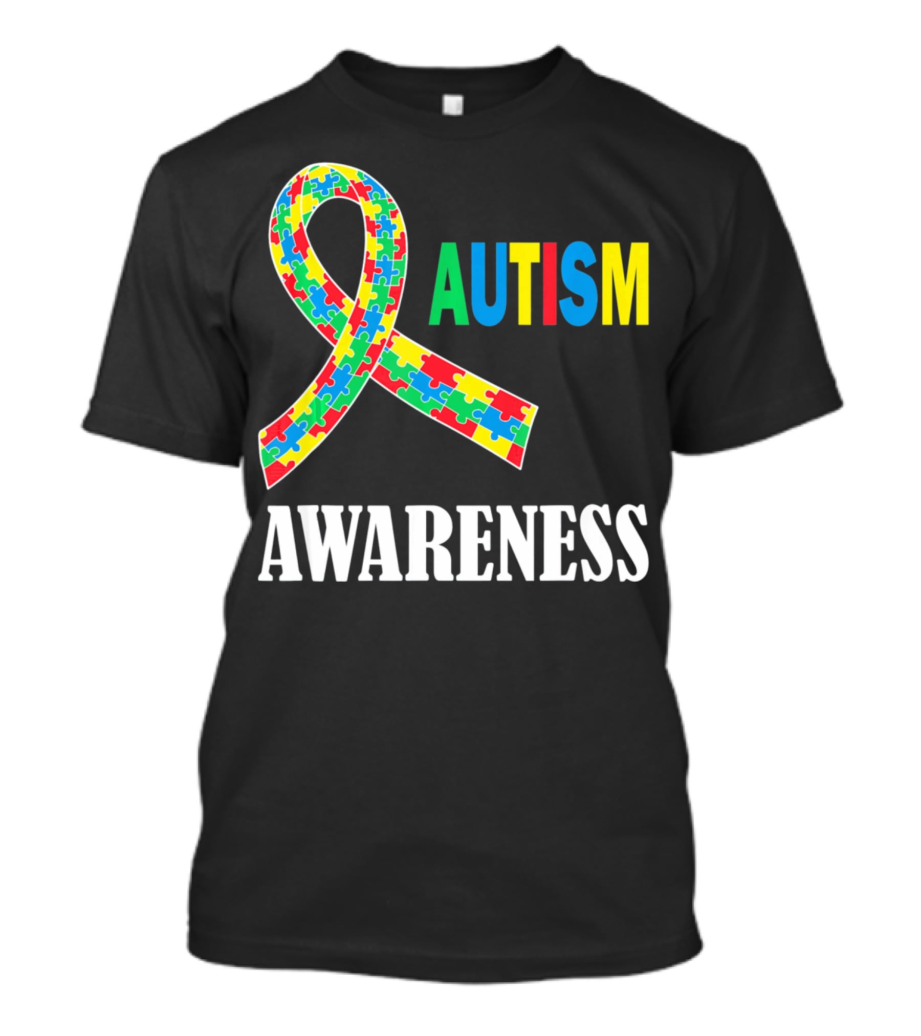 Autism Awareness Puzzle Ribbon Social Interaction Auti T-Shirt