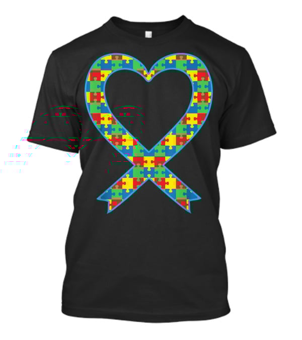 Autism ASD Aspergers Puzzle Heart T-Shirt