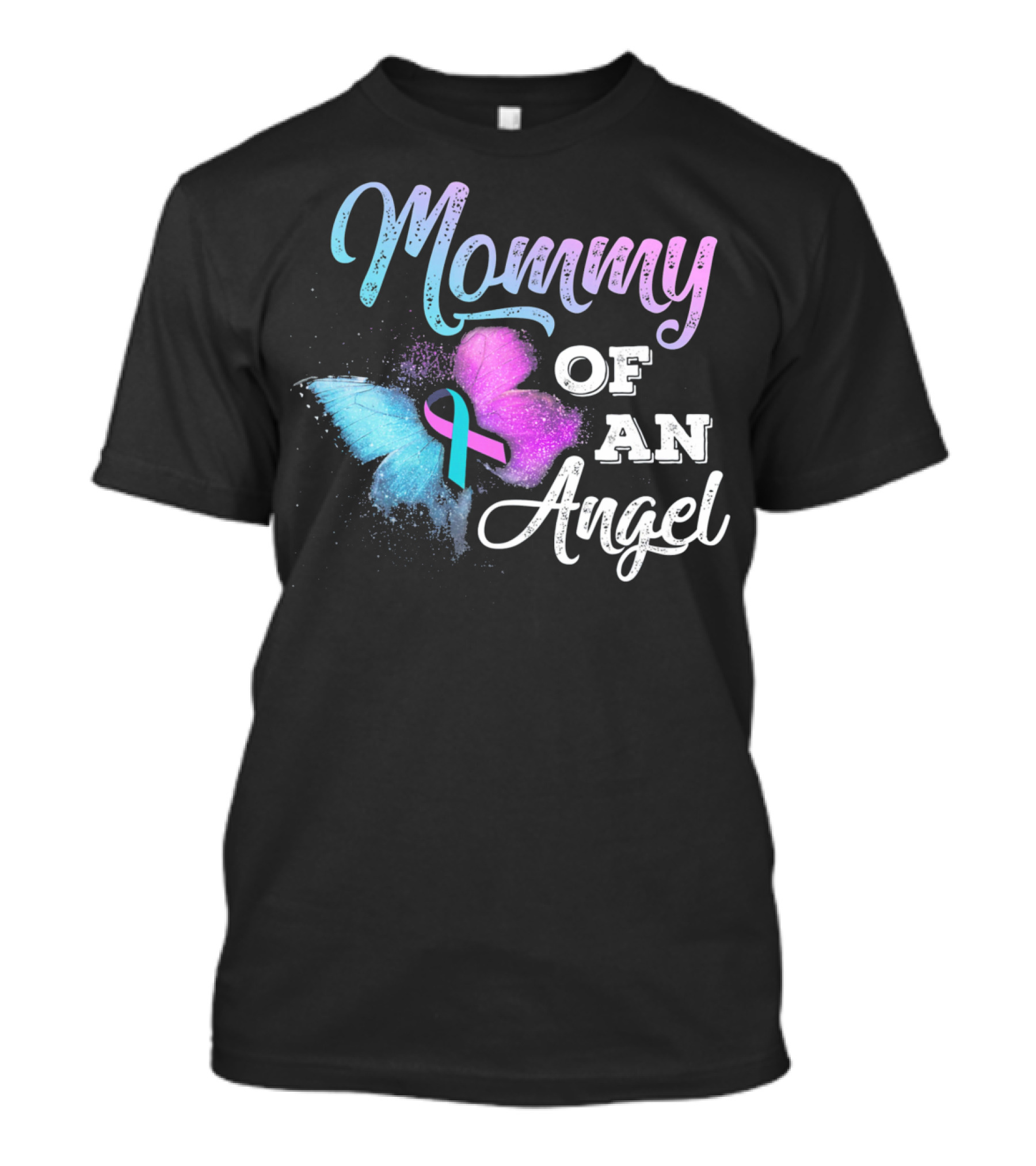 Mommy Of An Angel Butterfly Pregnancy Loss Awareness T-Shirt