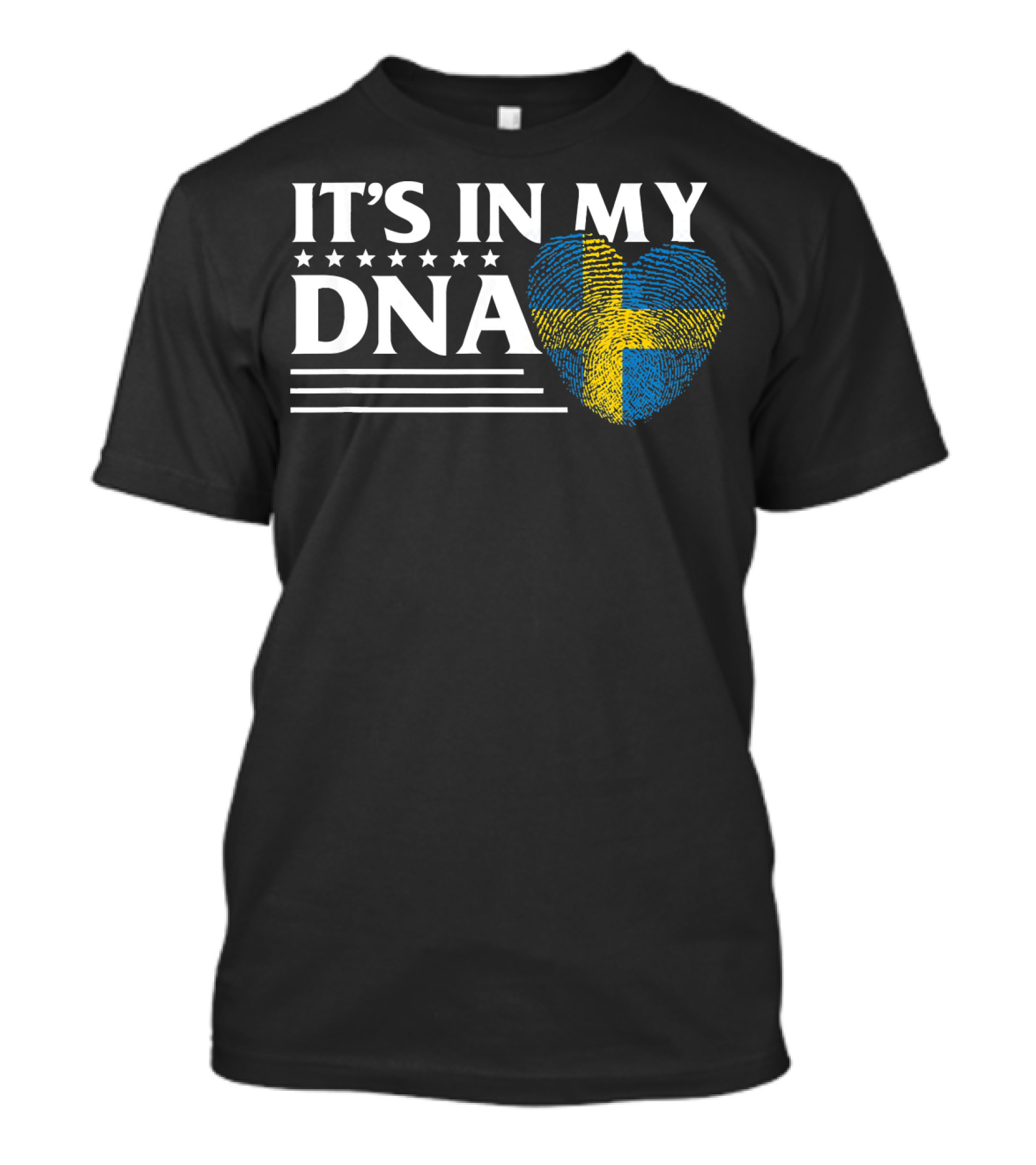 It's In My DNA Swedish Flag Heart Swede T-Shirt