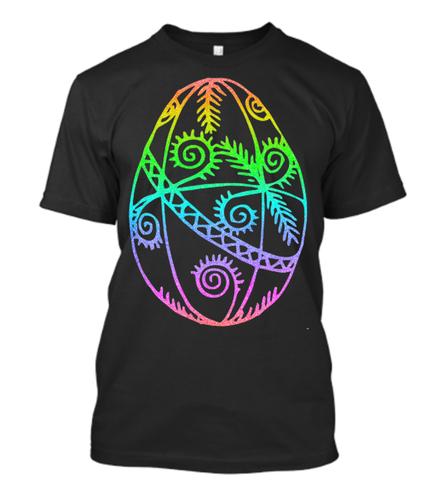 Easter Egg Rainbow Color Spiral T-Shirt