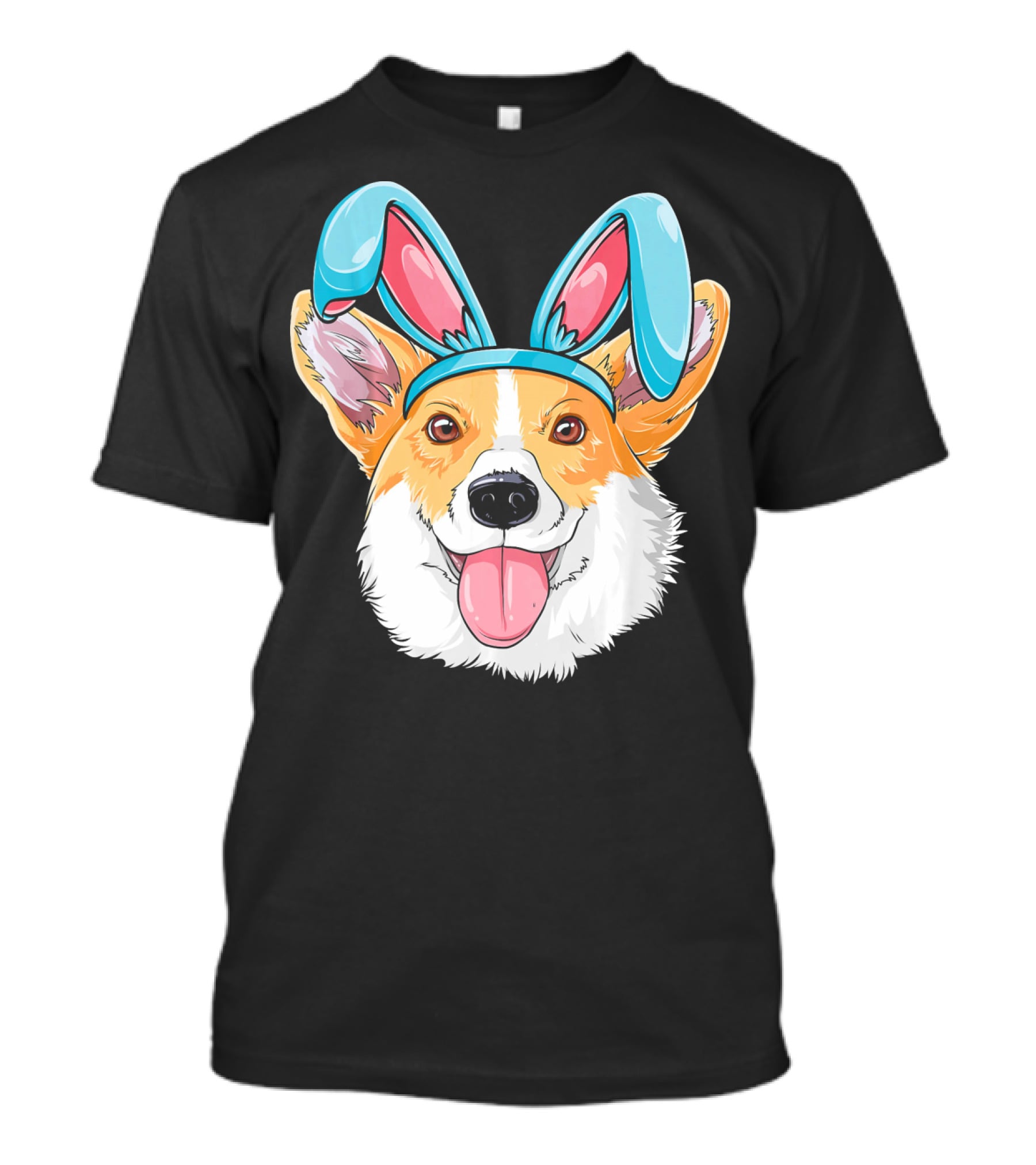 Easter Bunny Ears Corgi Dog T-Shirt