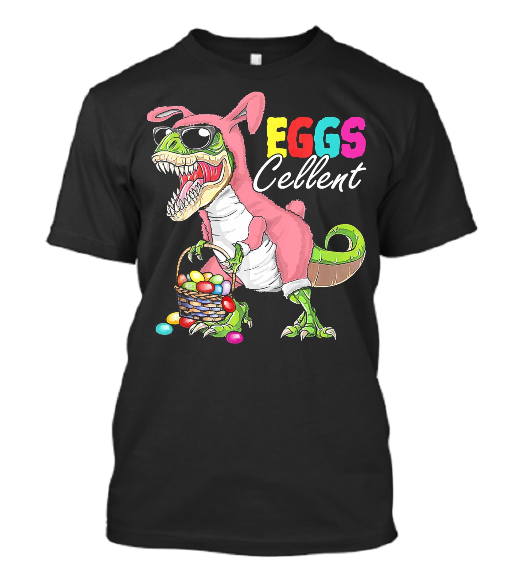 EGGS Cellent Dinosaur Easter Rex Bunny T-Shirt