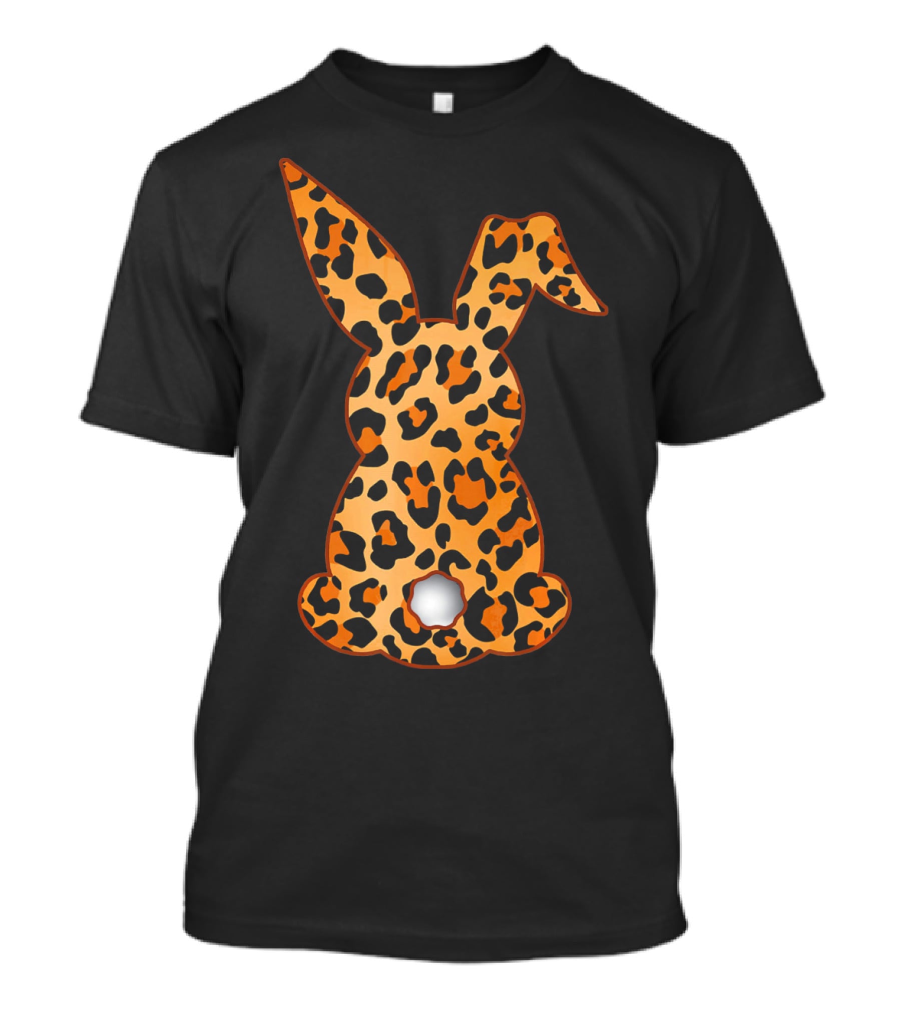 Bunny Leopard Print Floral Pattern Rabbit T-Shirt