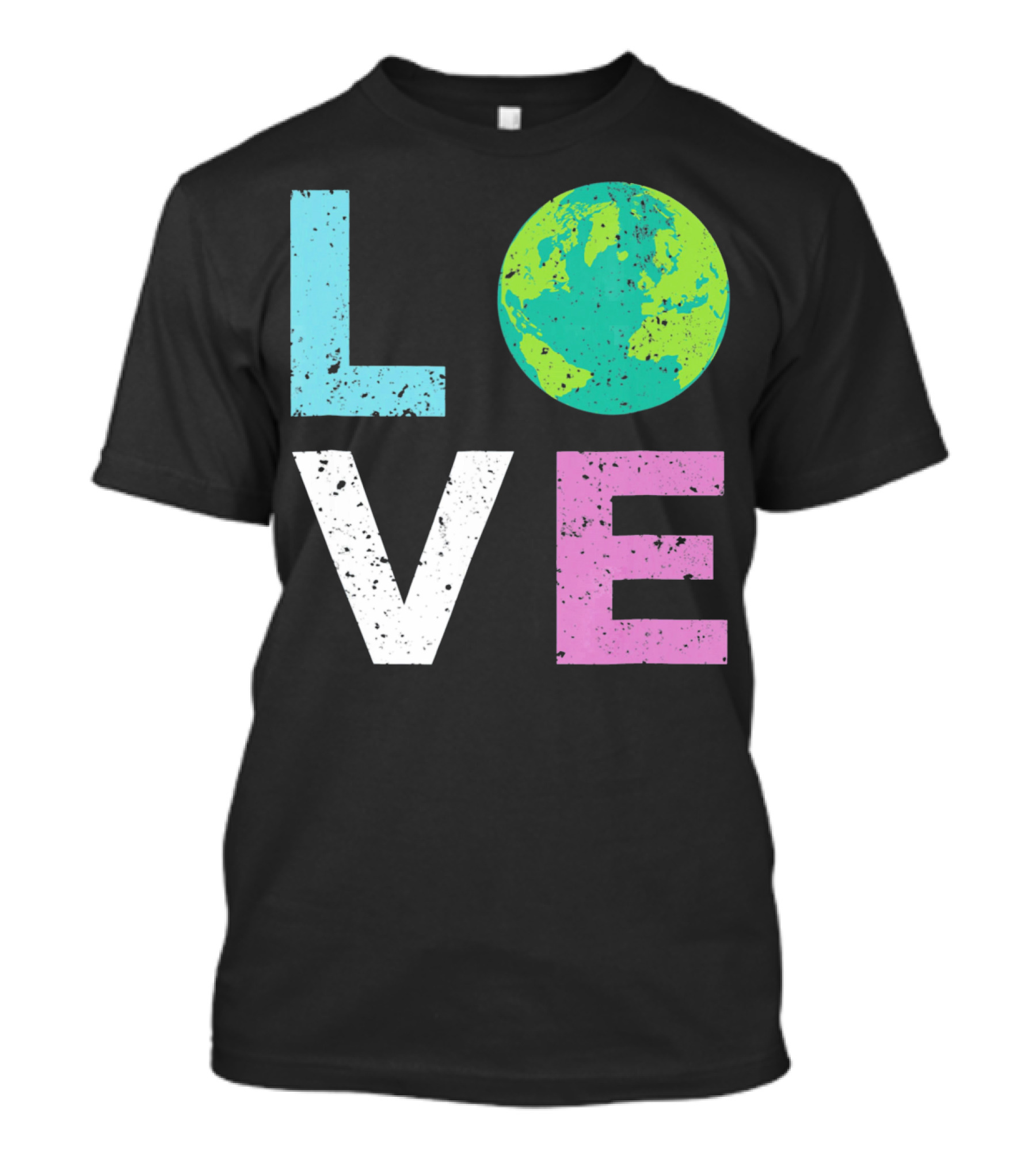LOVE Earth Day With Globe Vin Earth T-Shirt