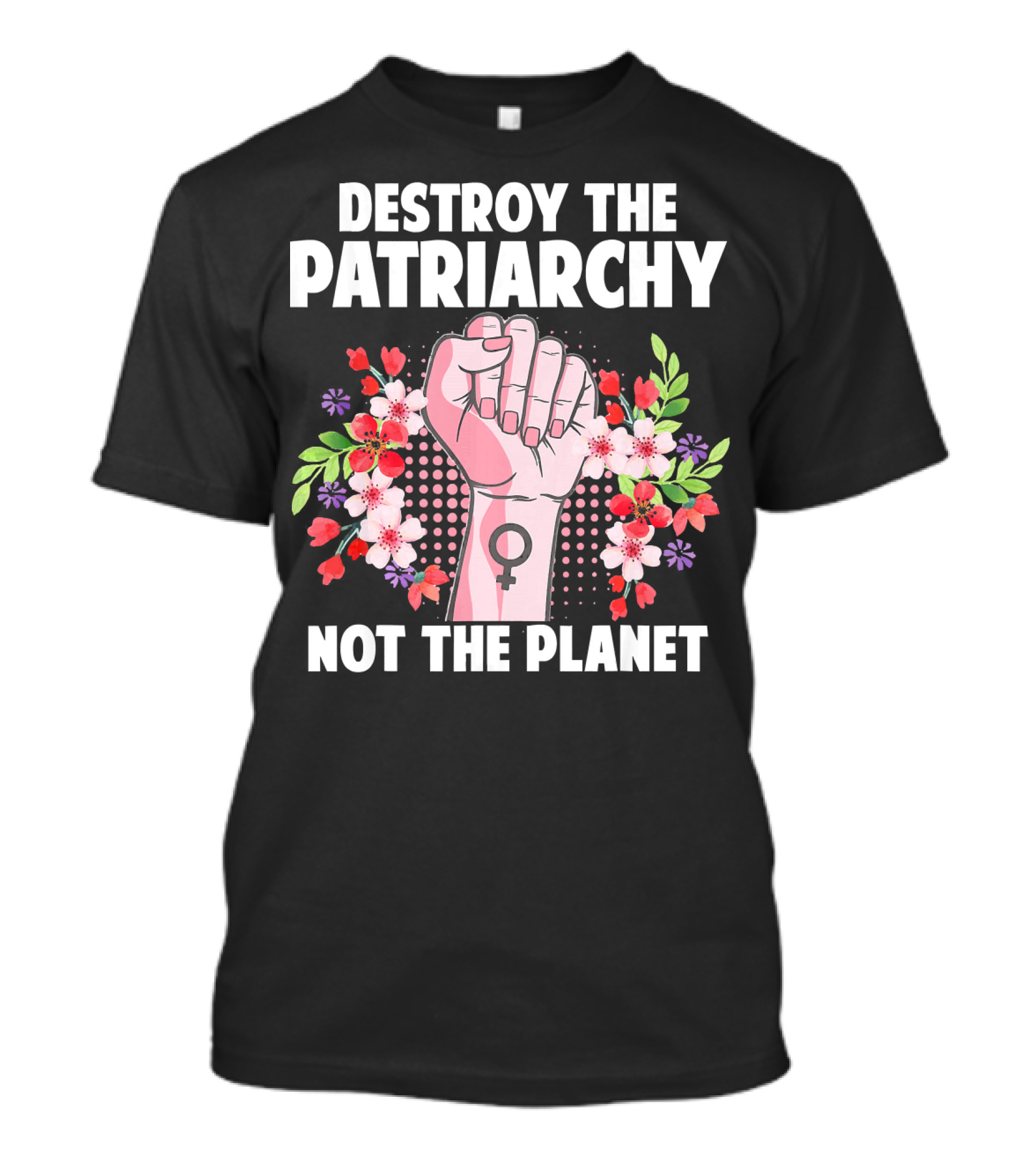 Destroy The Patriarchy Not The Planet Feminist Earth Day Environmentalist T-Shirt