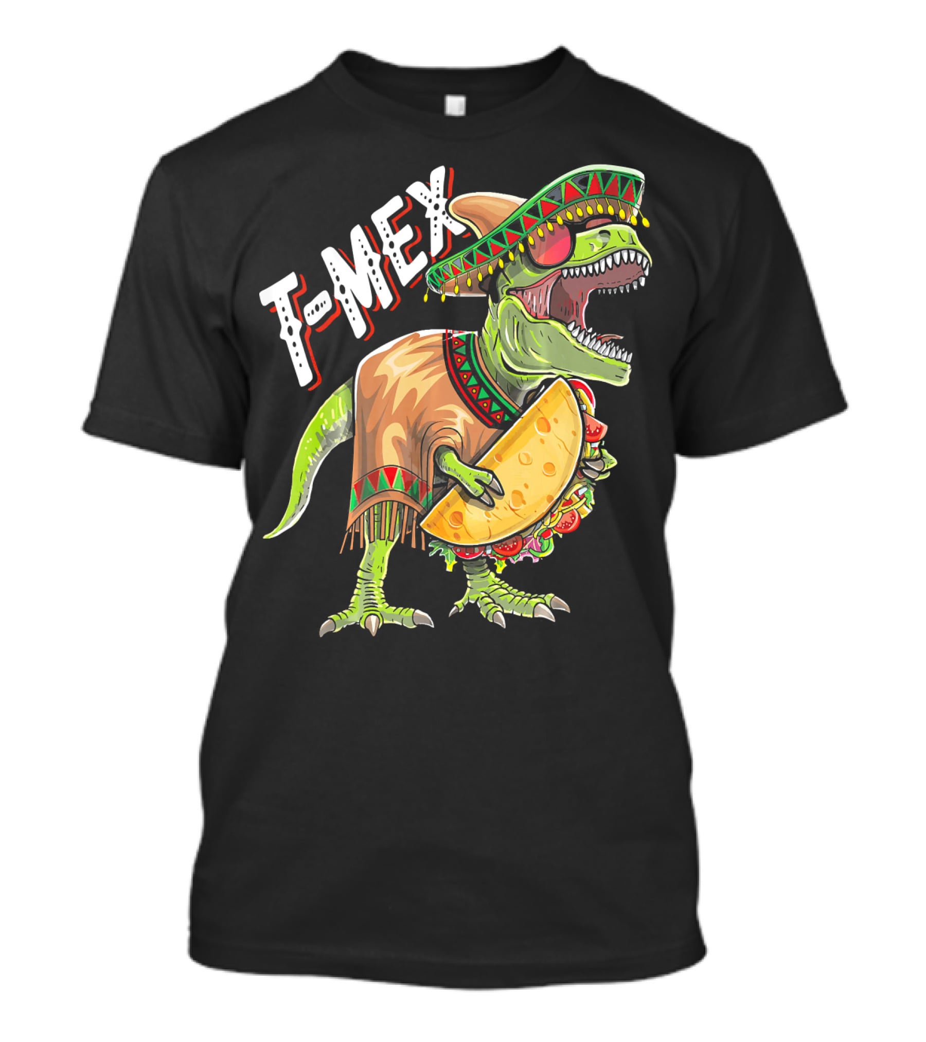 T-Mex Cinco De Mayo Dinosaur Taco Fiesta T-Shirt